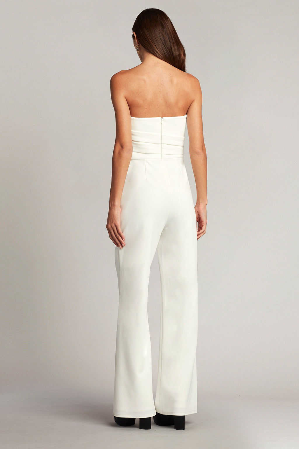 Allen Draped Crepe Jumpsuit