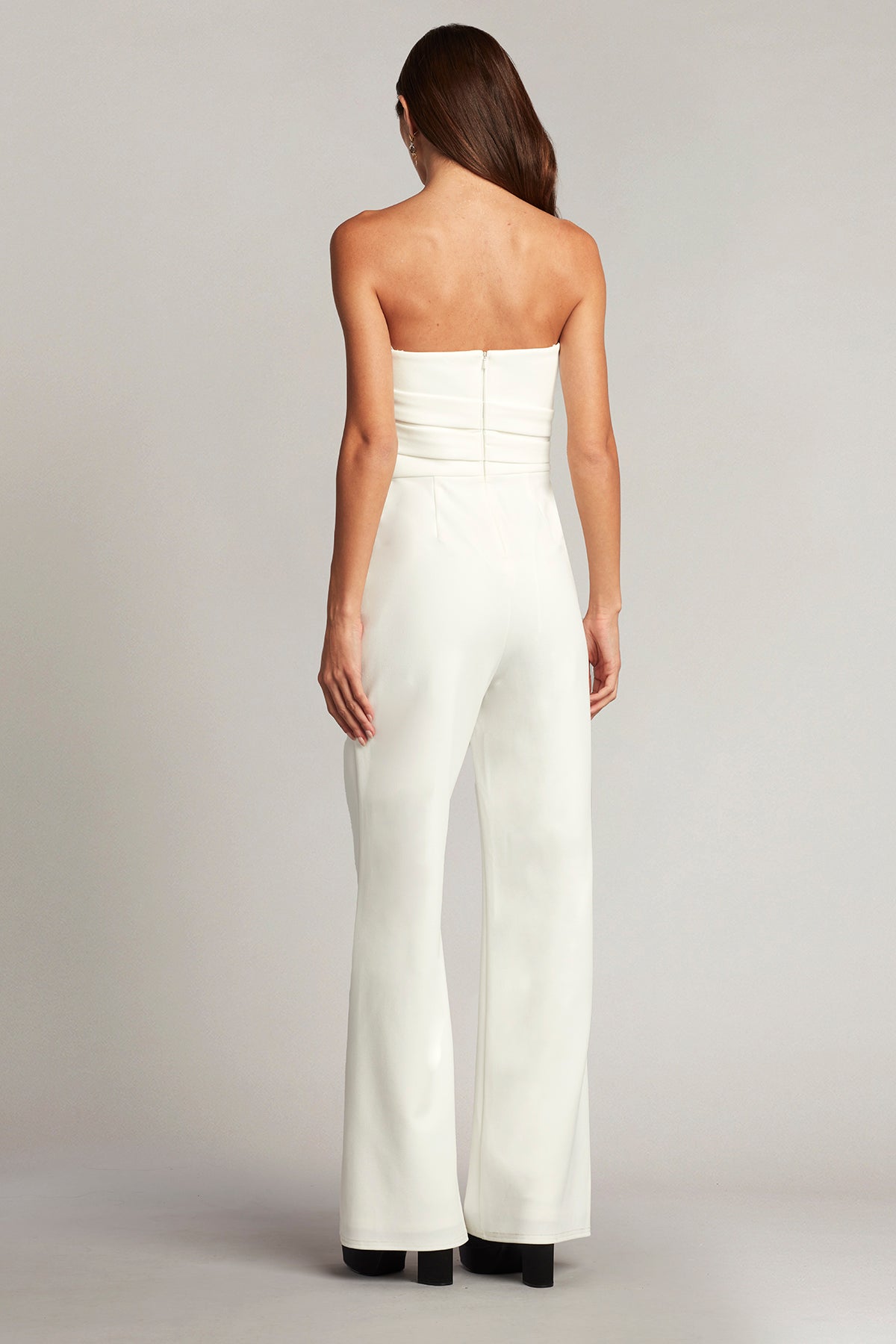 Allen Draped Crepe Jumpsuit