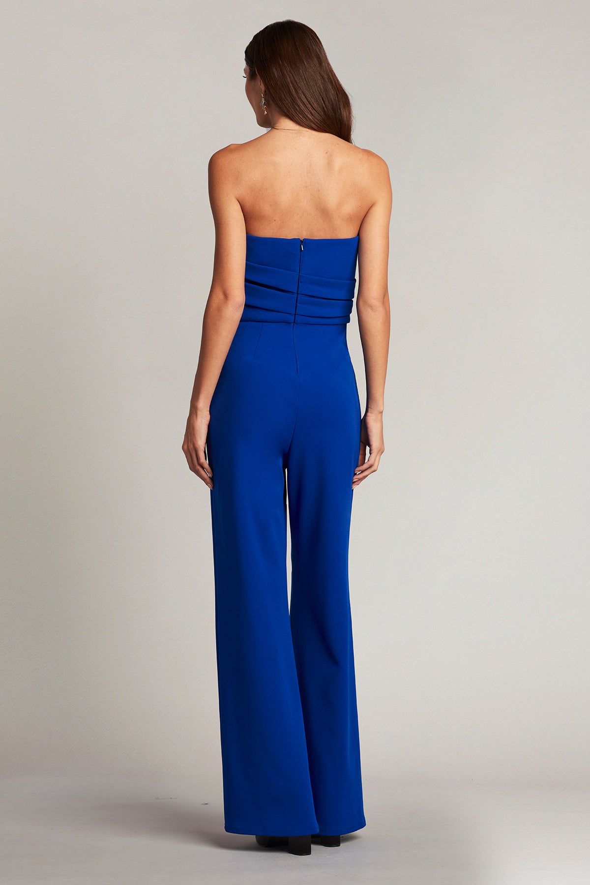 Allen Draped Crepe Jumpsuit