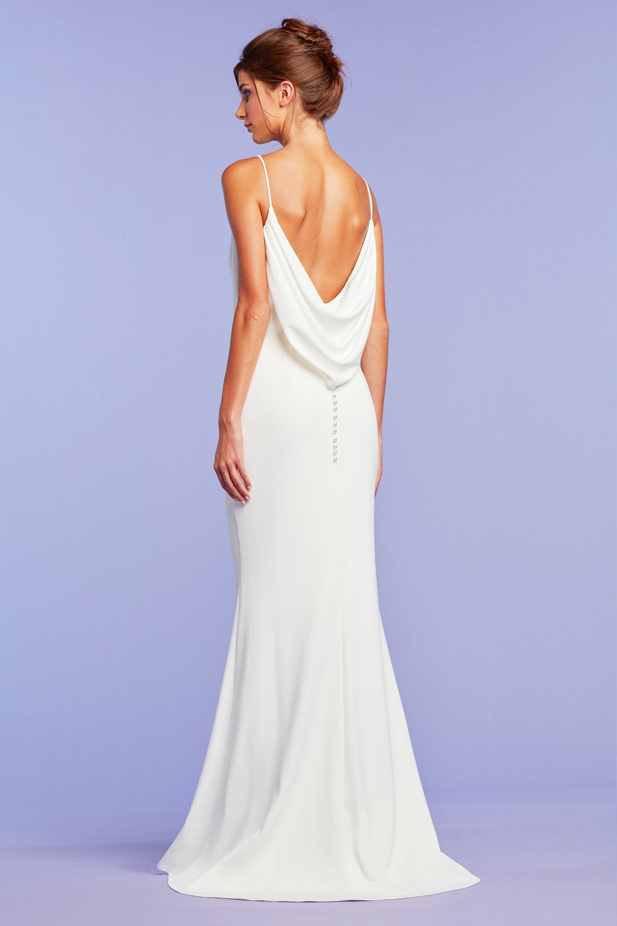 Tucker Draped Slip Gown