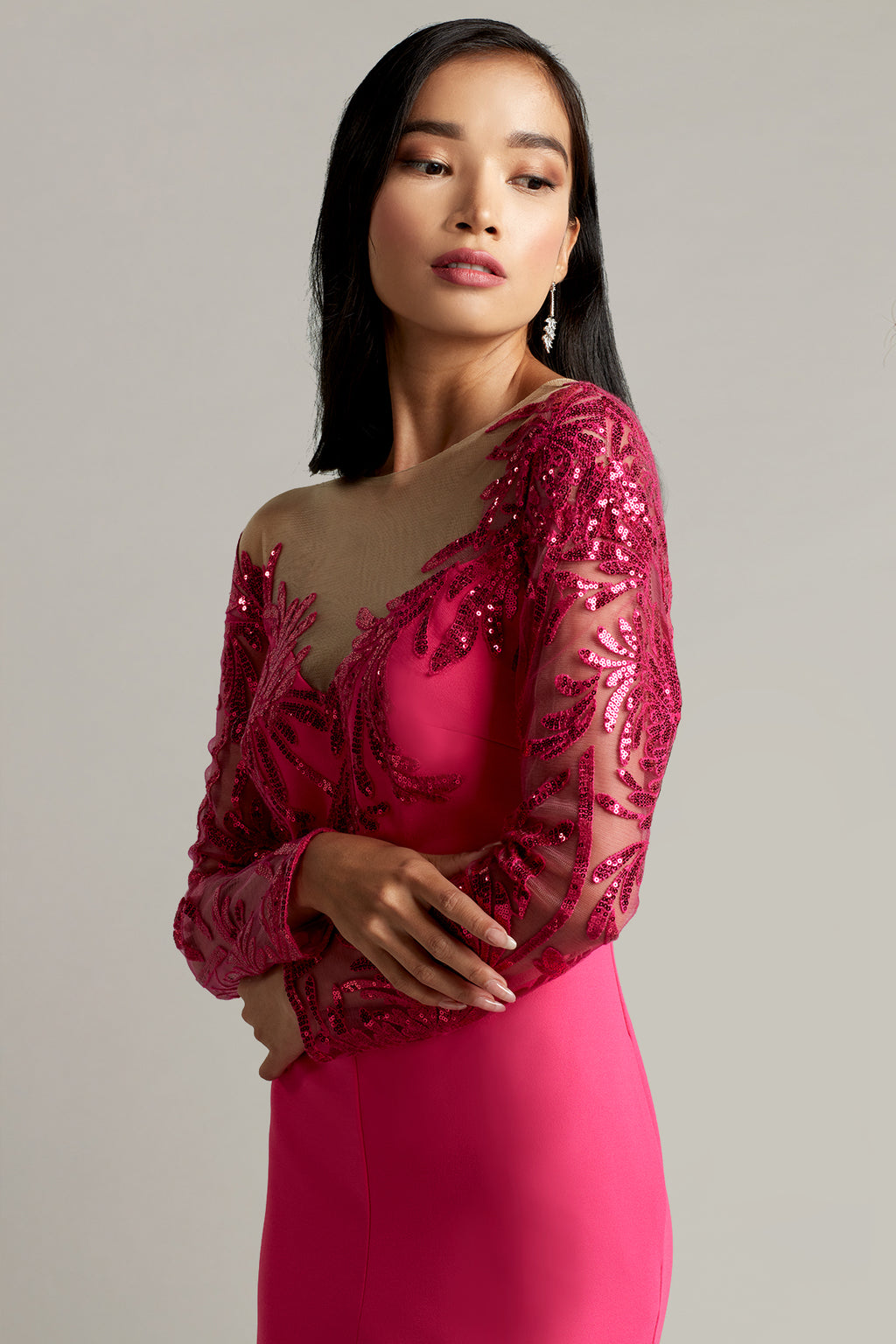 Saville Sequin Illusion Jumpsuit