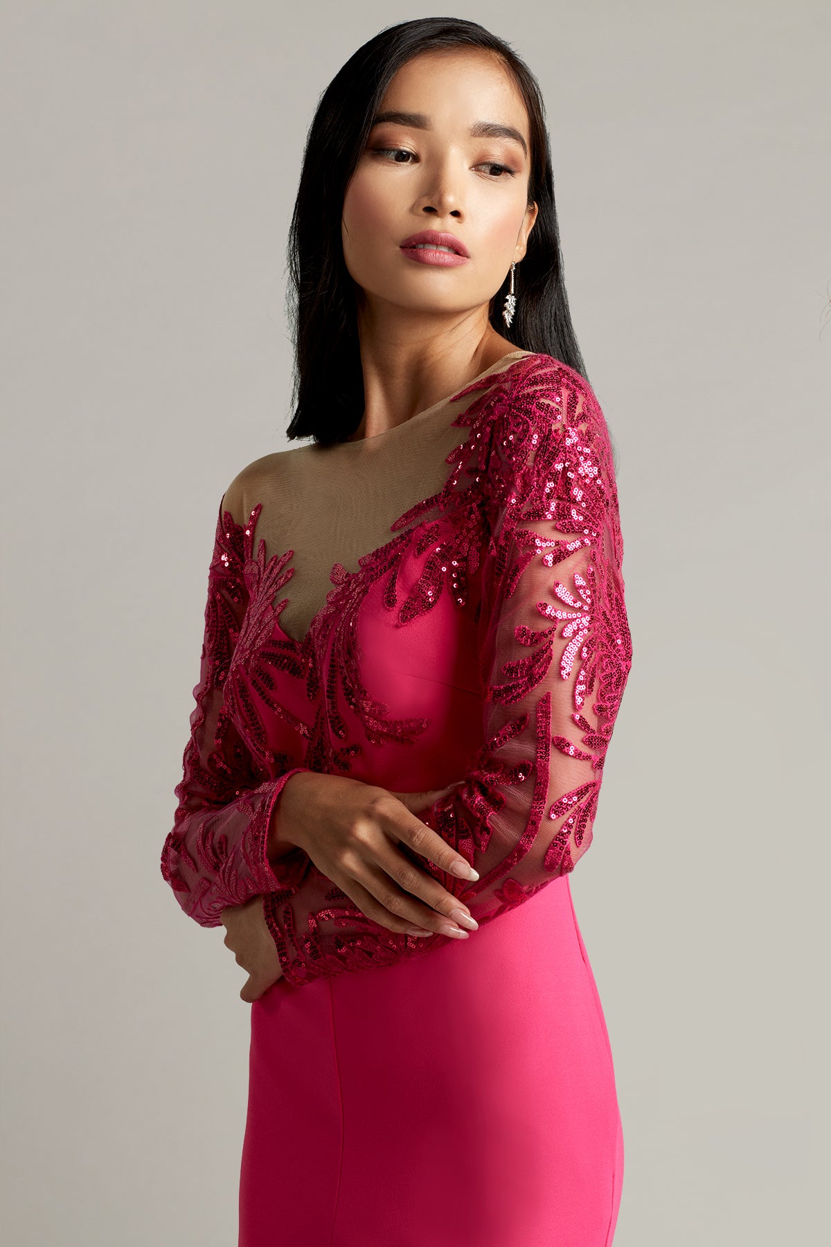 Saville Sequin Illusion Jumpsuit
