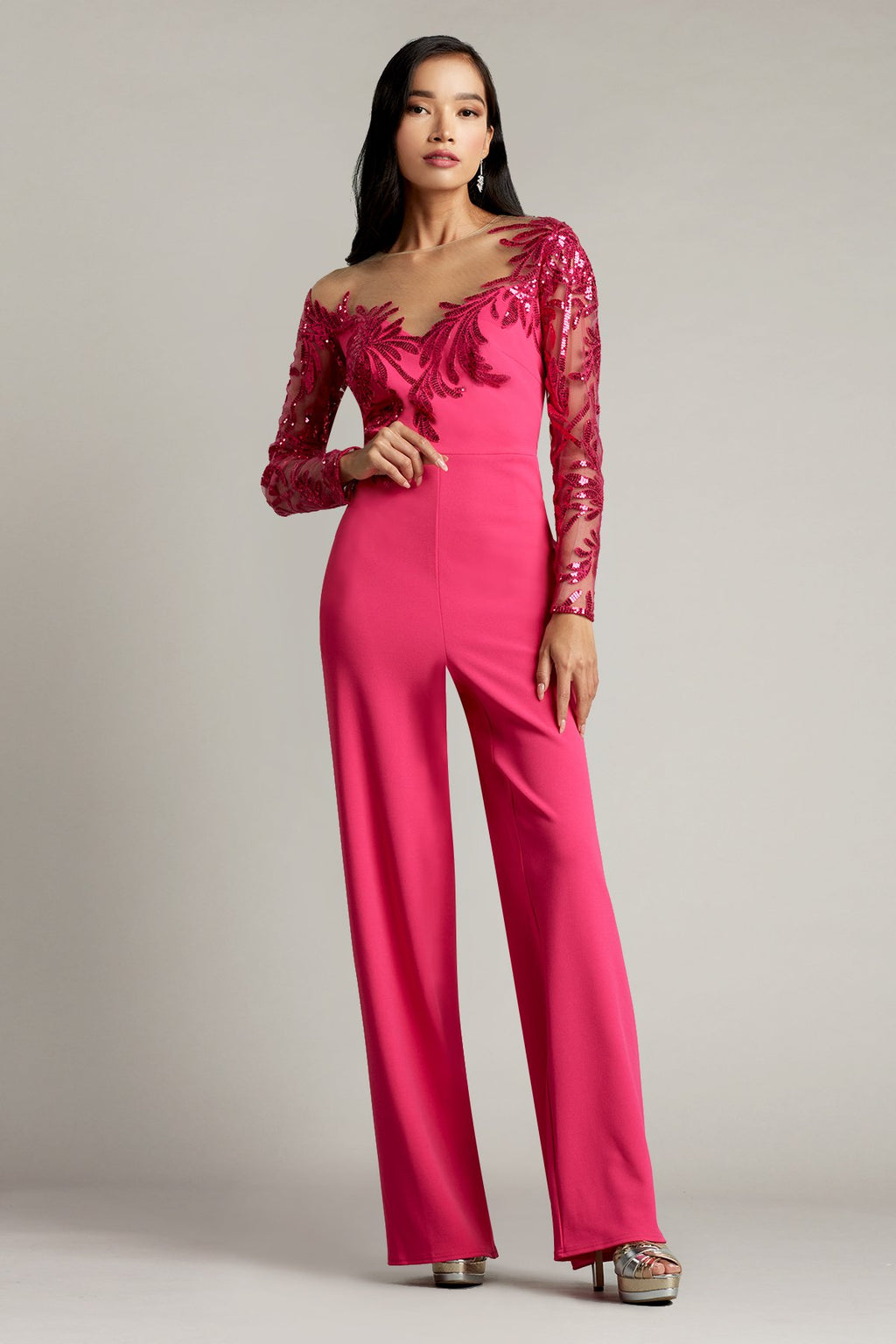 Saville Sequin Illusion Jumpsuit