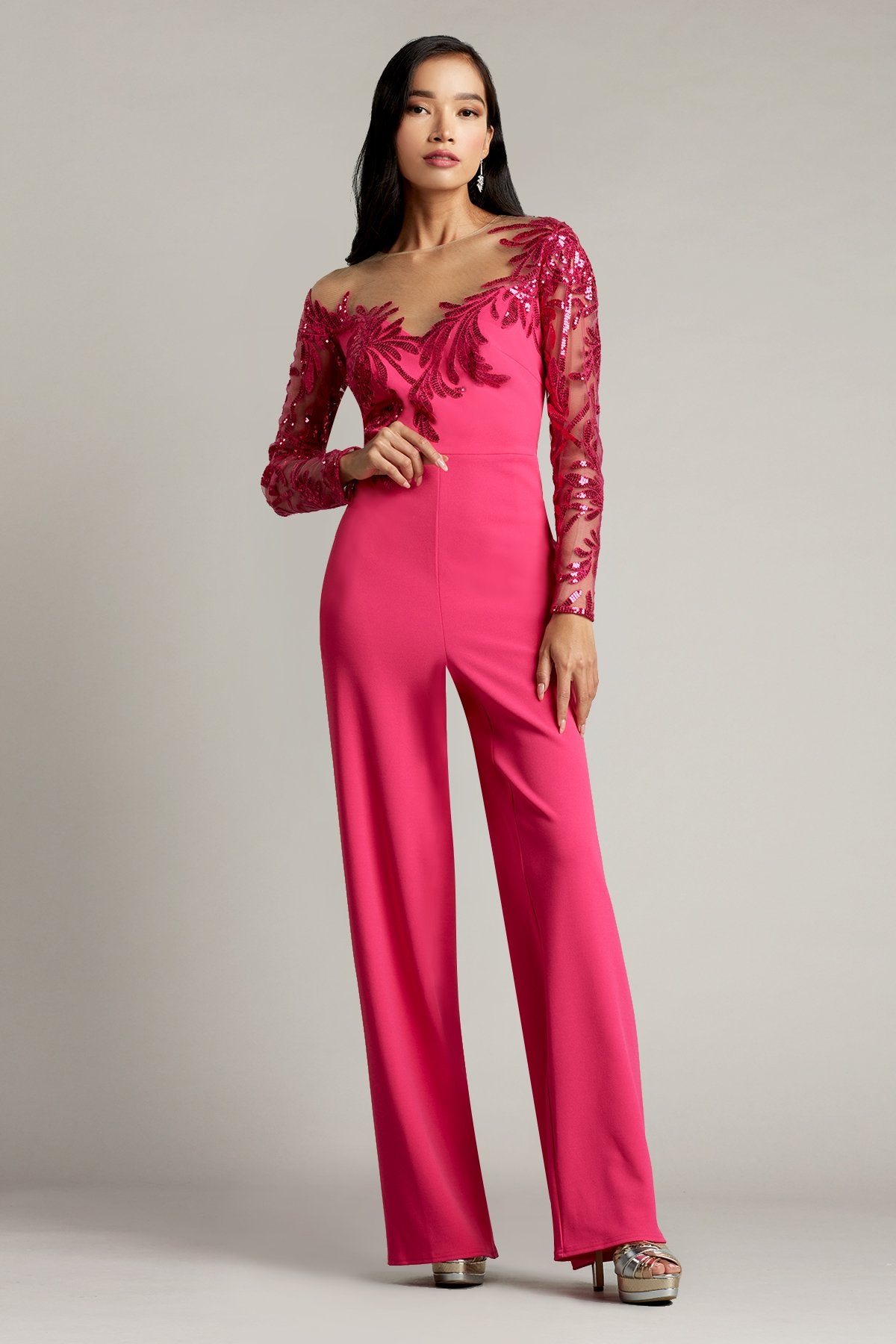 Saville Sequin Illusion Jumpsuit
