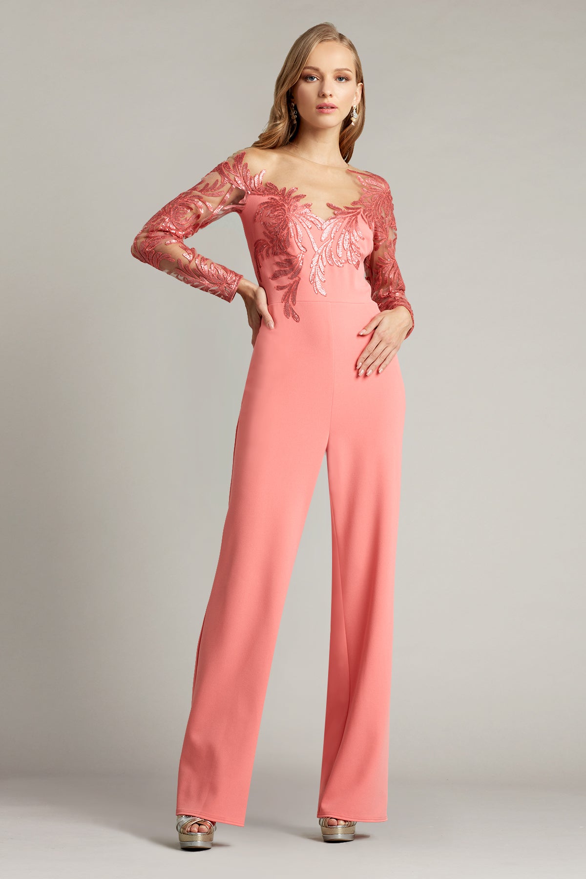 Saville Sequin Illusion Jumpsuit