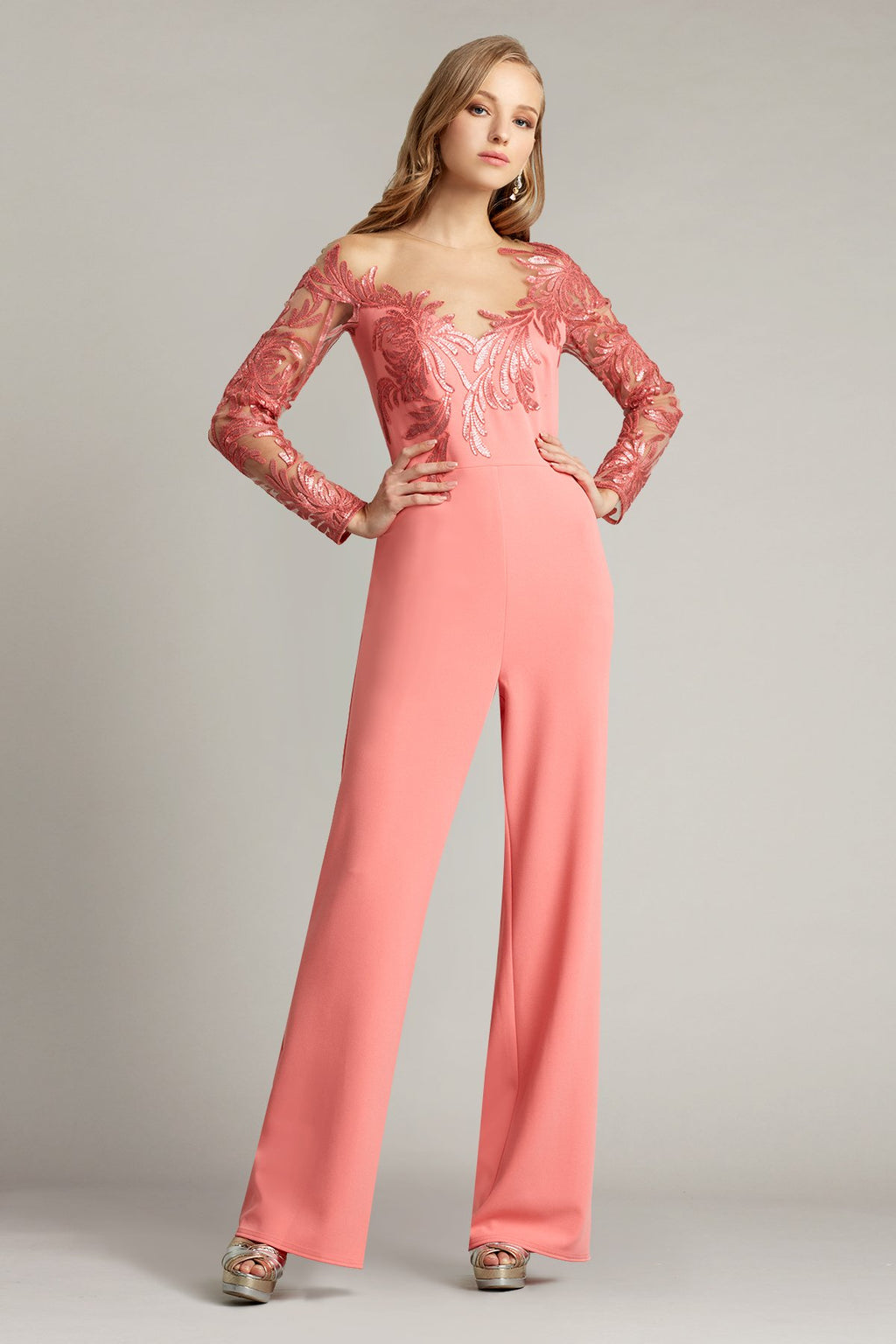 Saville Sequin Illusion Jumpsuit