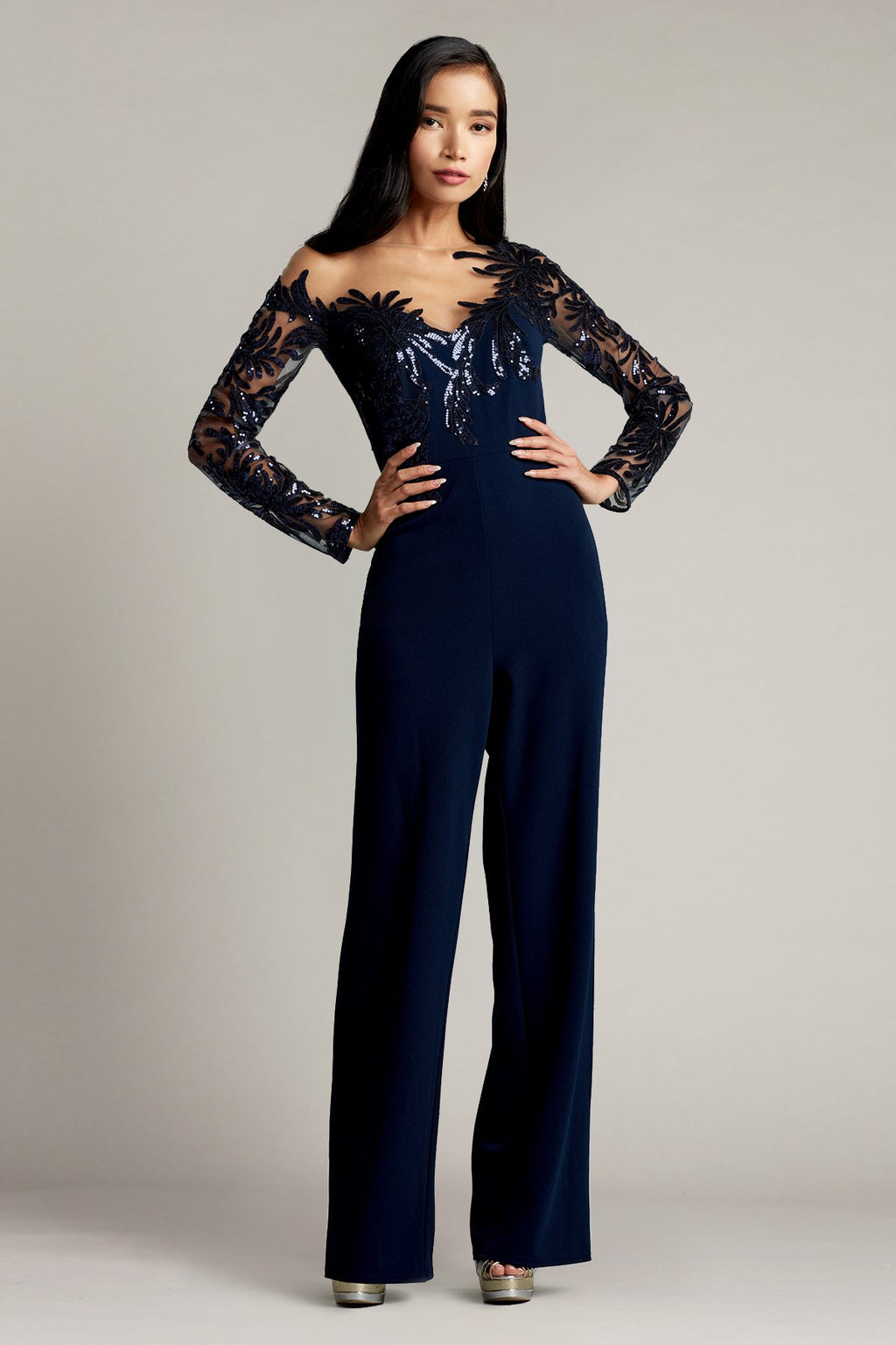 Saville Sequin Illusion Jumpsuit