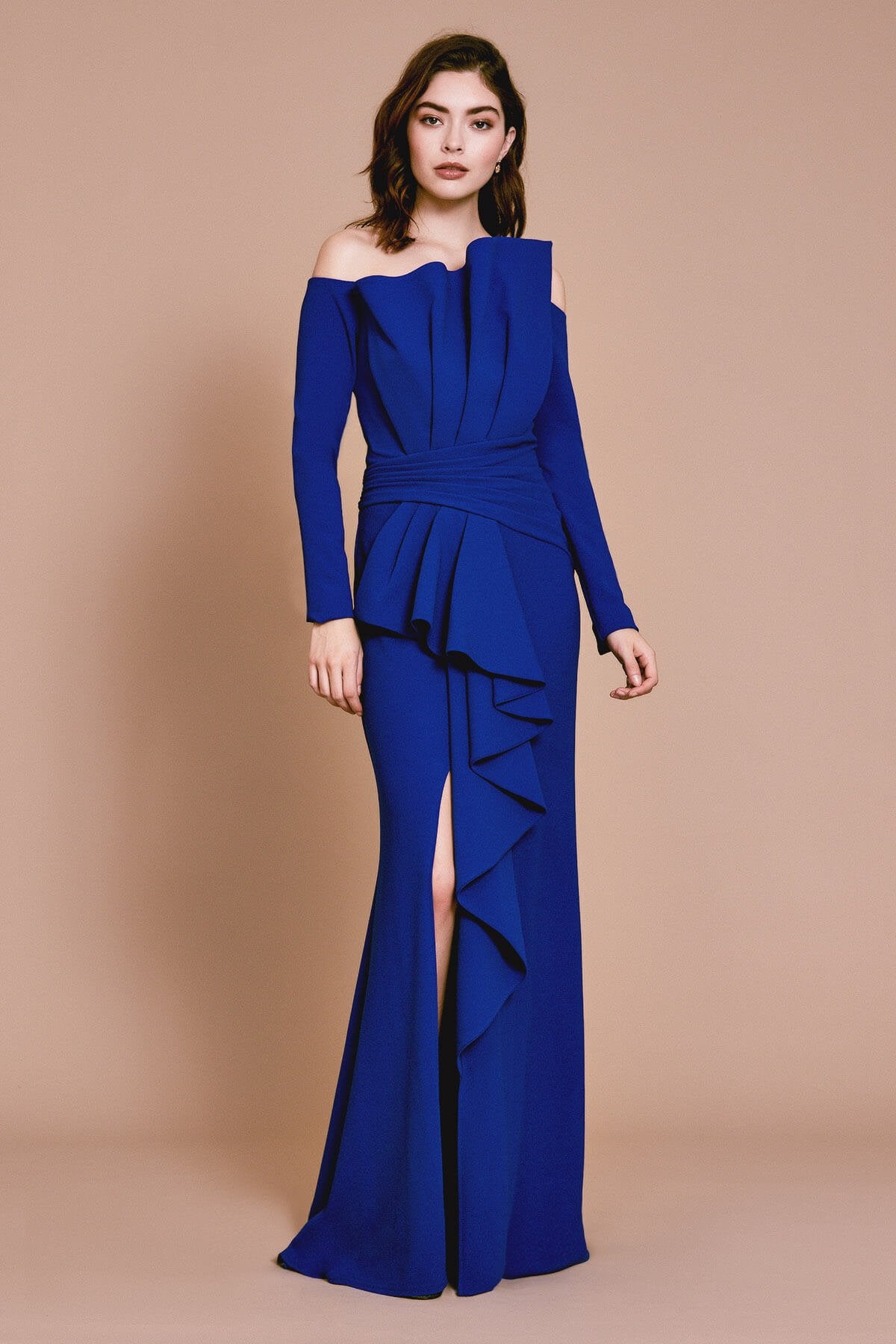 Hitchens Cascading Flounce Gown