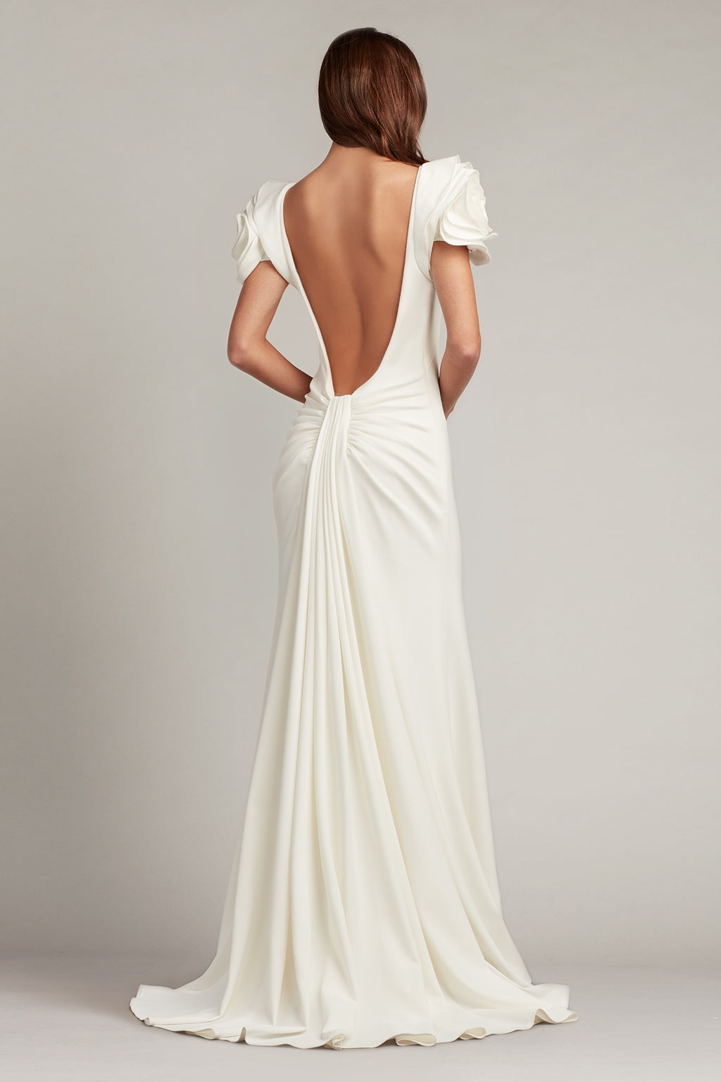 Keating Rosette Sleeve Gown