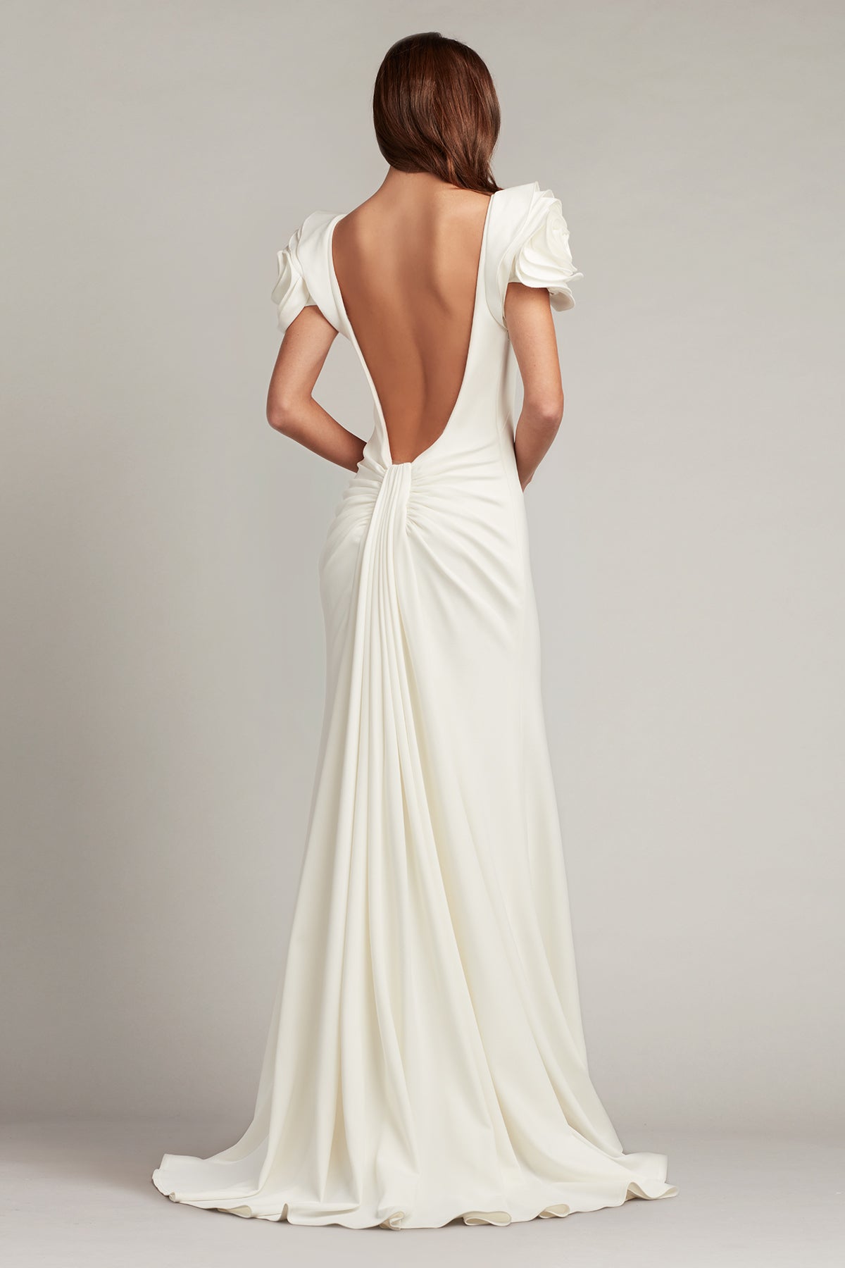 Keating Rosette Sleeve Gown