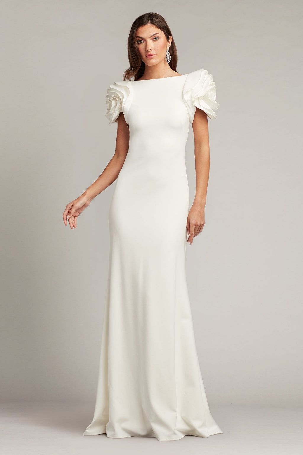 Keating Rosette Sleeve Gown