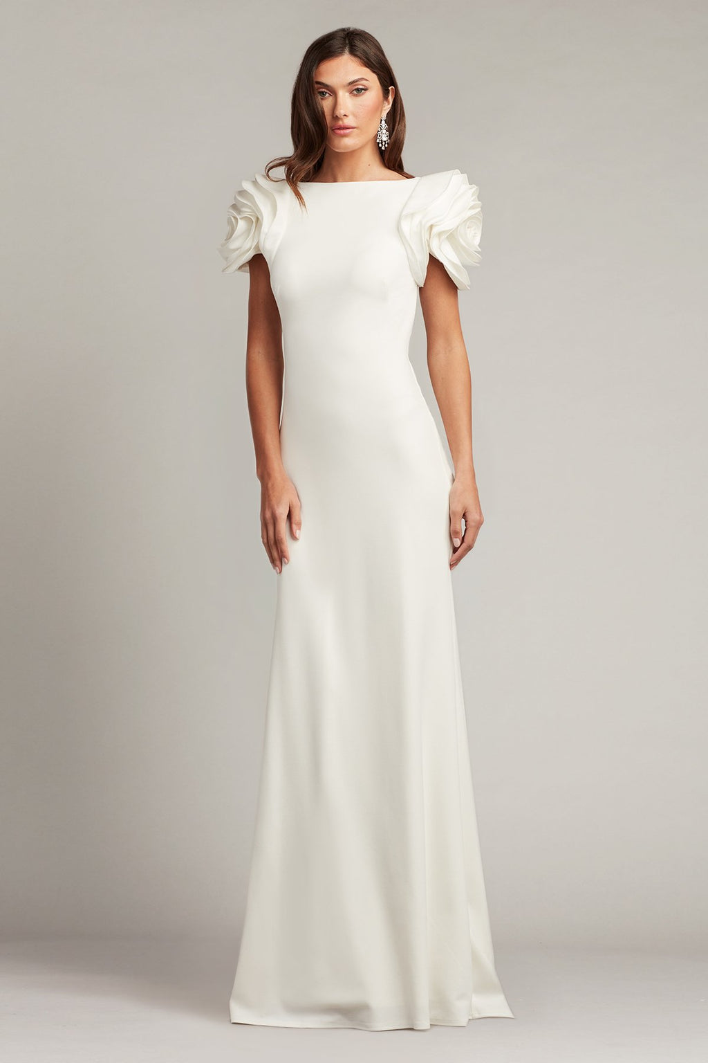 Keating Rosette Sleeve Gown