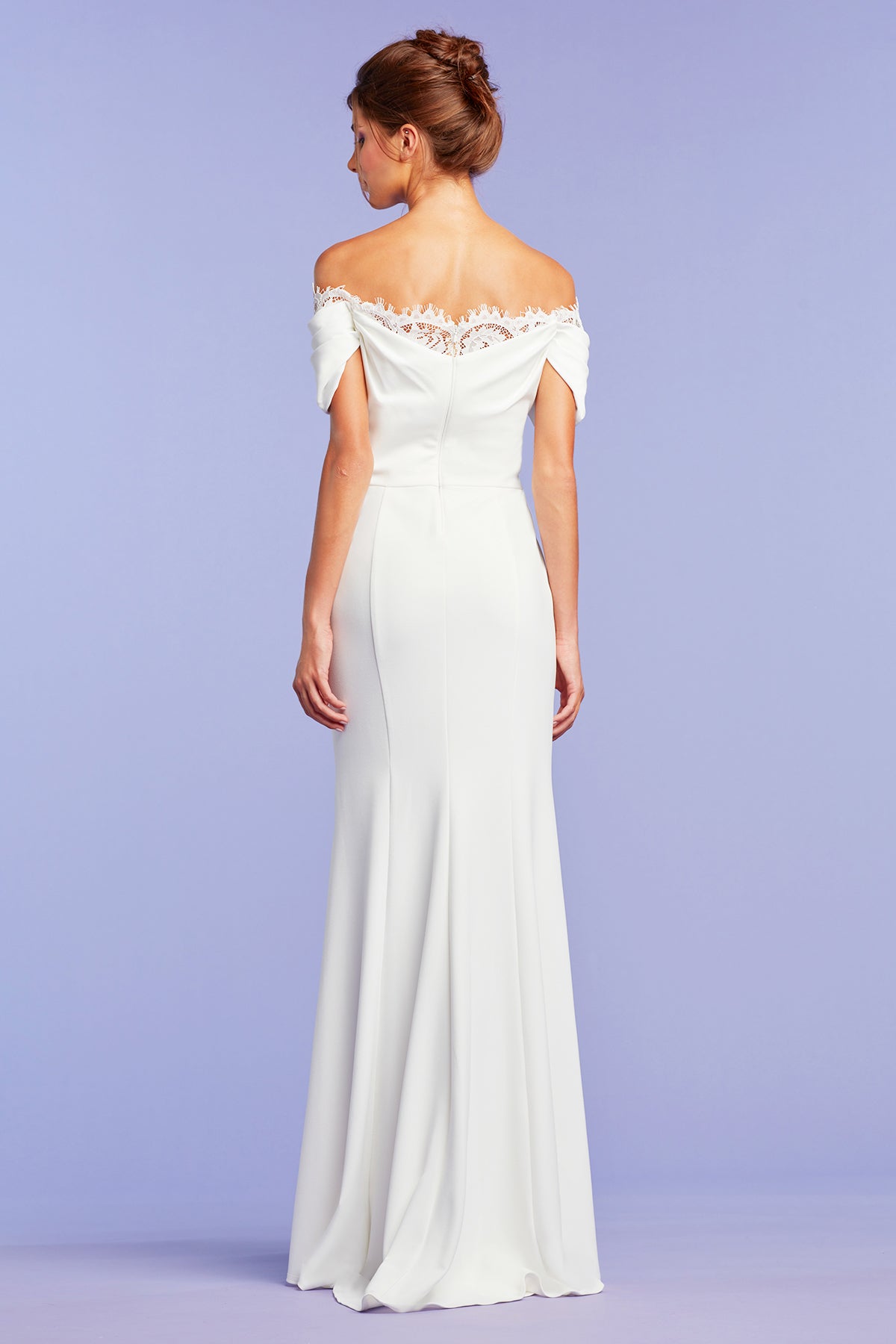 Sutton Draped Off-Shoulder Gown