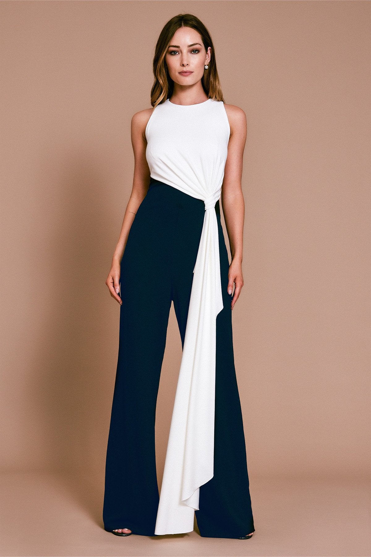 Crosby Textured Crepe Jumpsuit