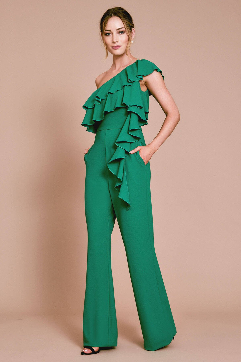 Hopper Textured Crepe Jumpsuit