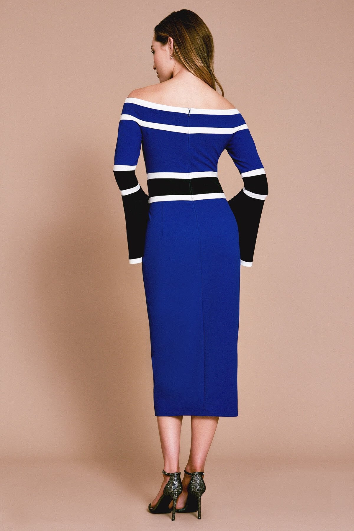 Ocasio Crepe Off-The-Shoulder Dress