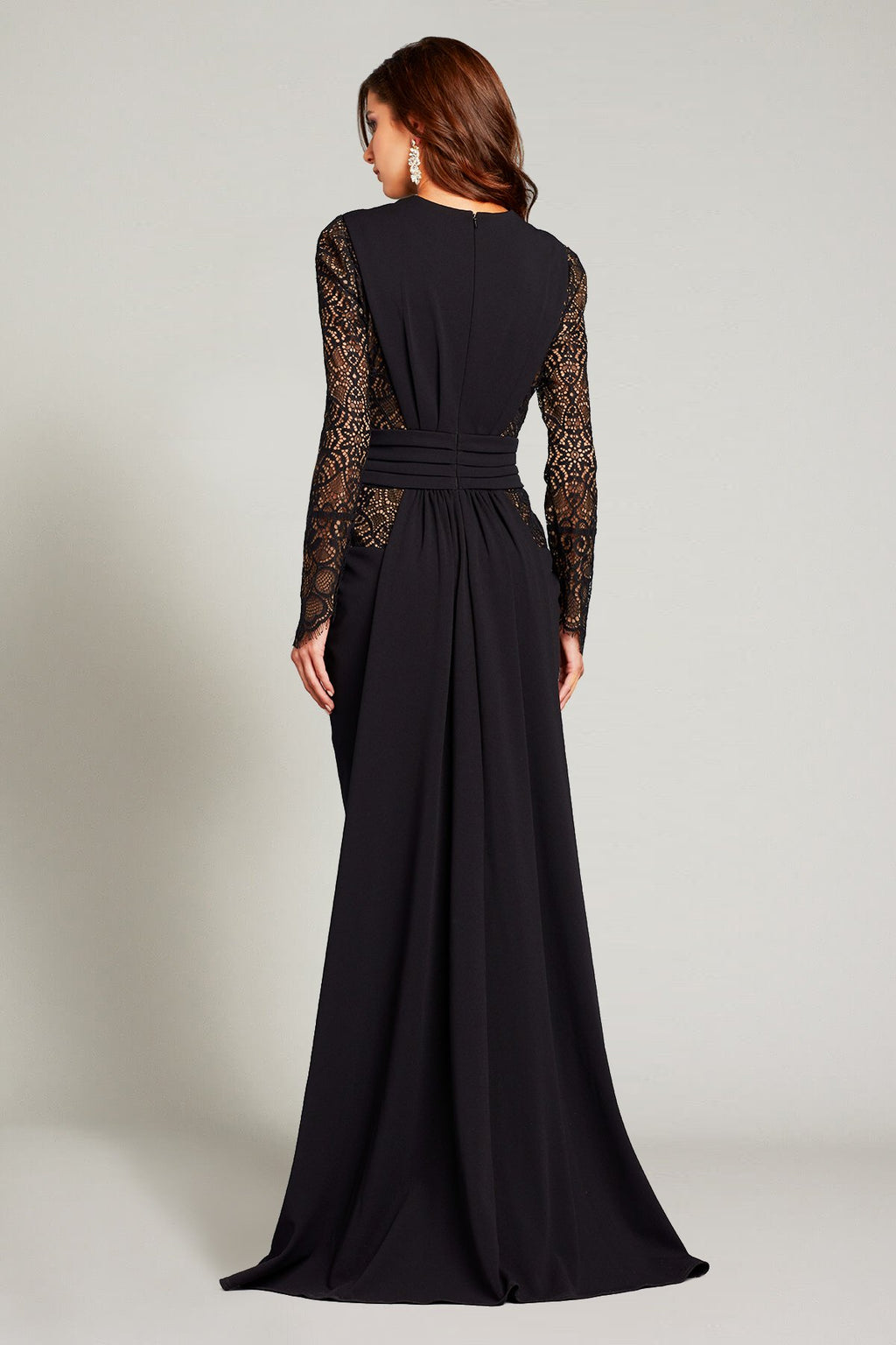 Asya Sunburst Draped Gown