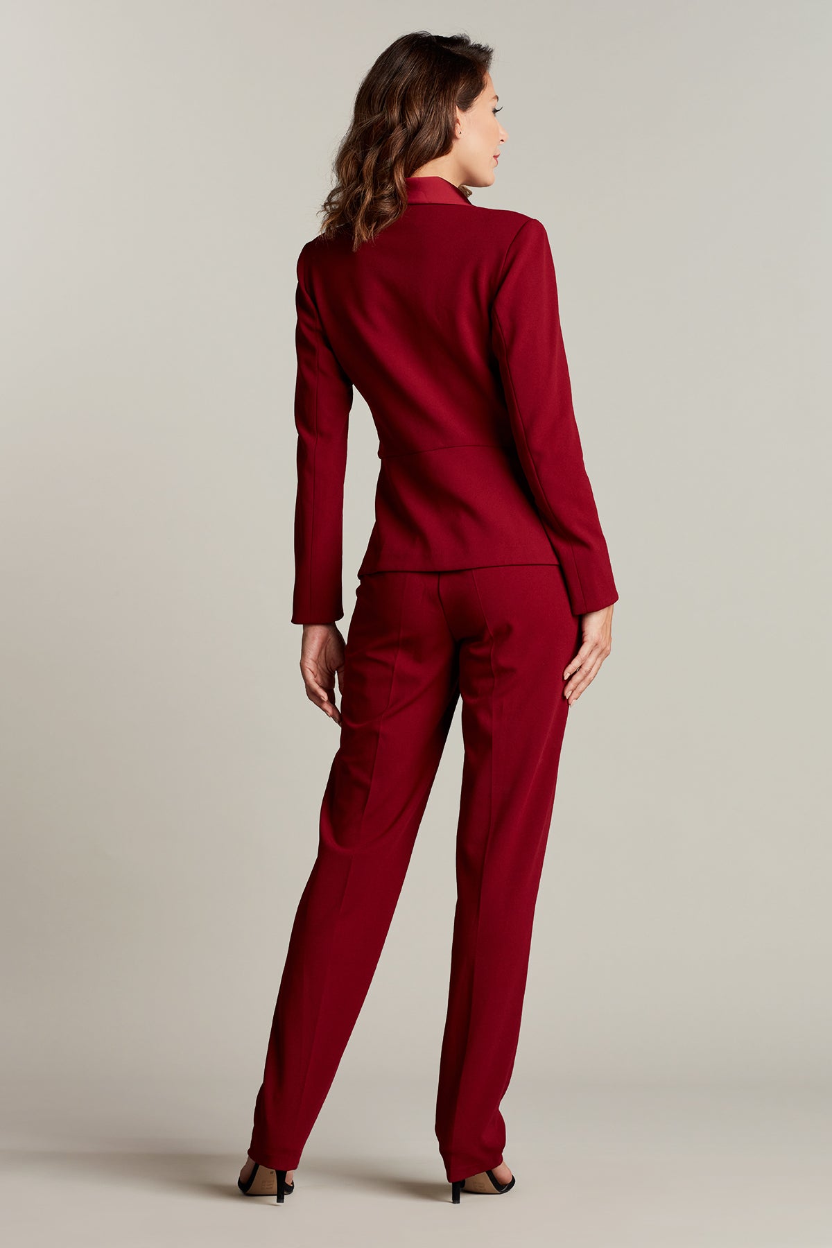 Kader Satin Lapel Tuxedo Jumpsuit 