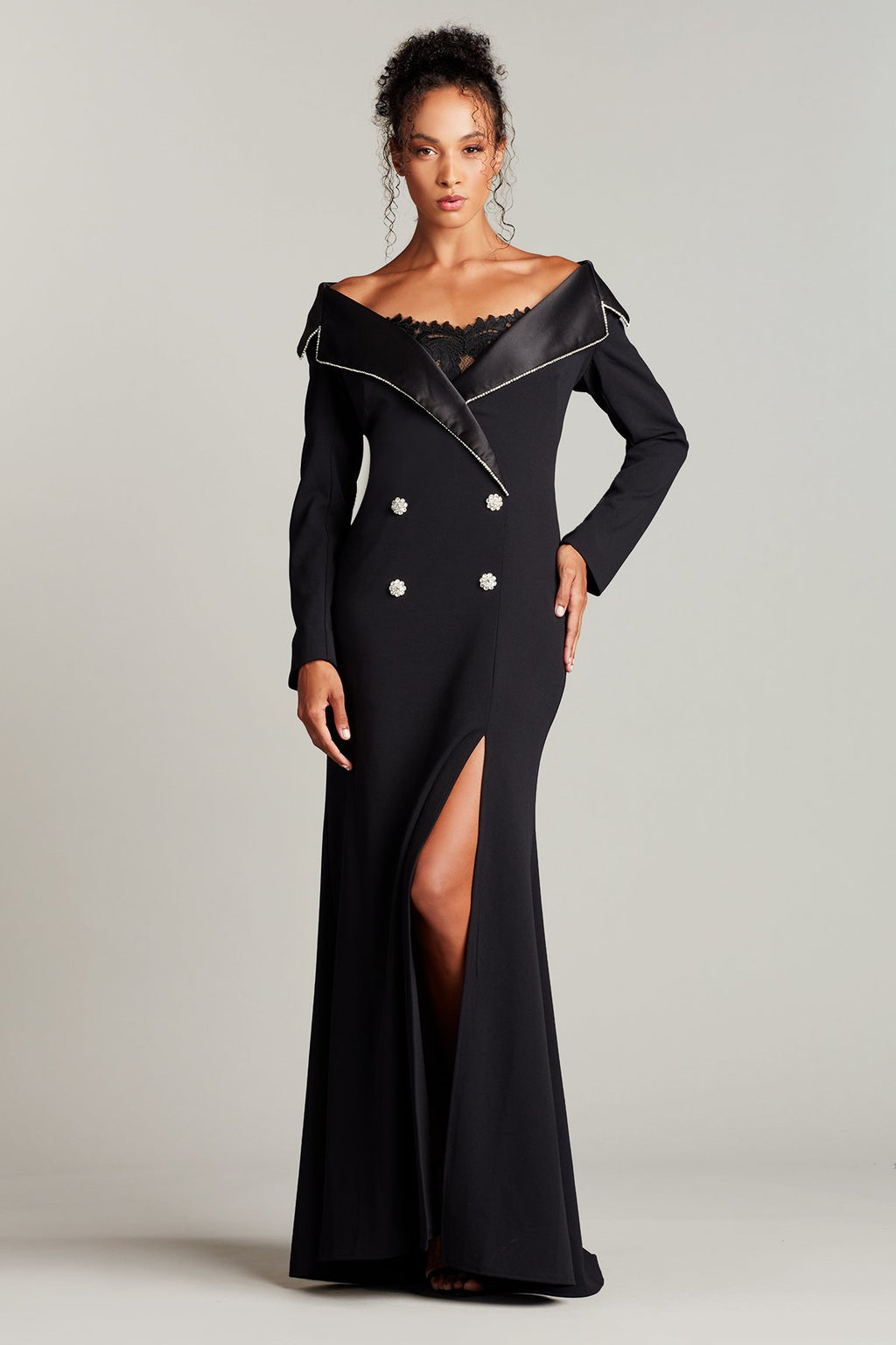 Lale Double Breasted Tuxedo Dress