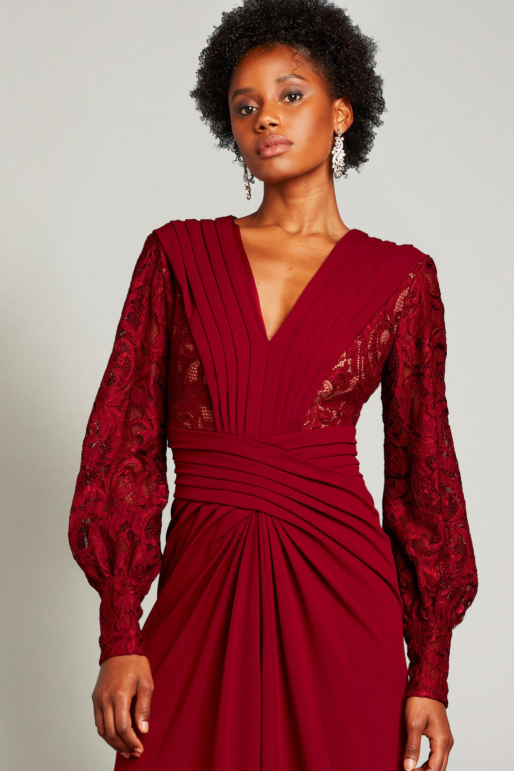 Fatma Crisscross Draped Gown
