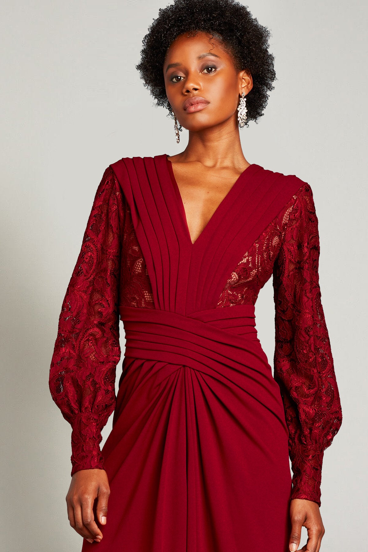 Fatma Crisscross Draped Gown