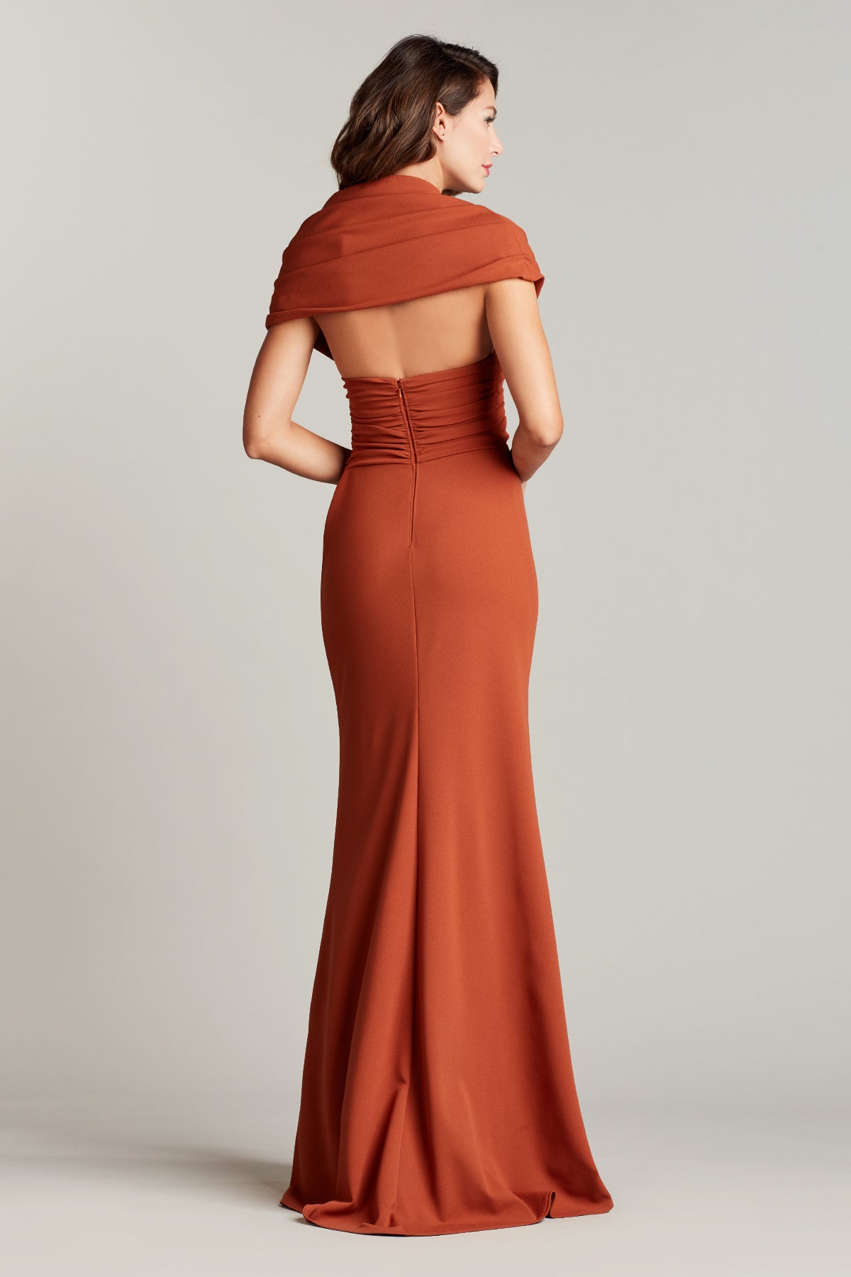 Sanem Asymmetric Draped Gown
