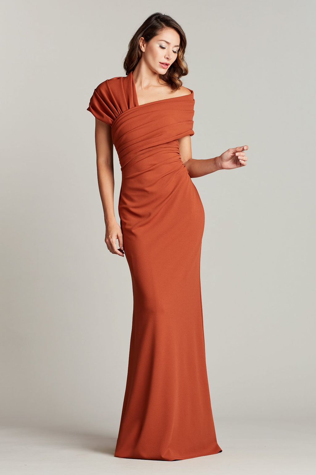 Sanem Asymmetric Draped Gown
