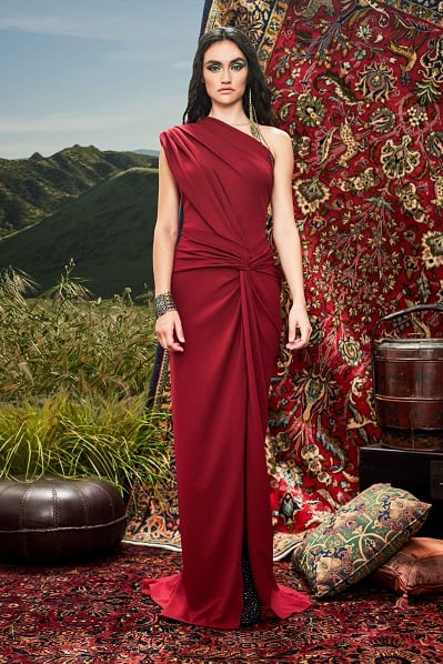 Erhi One-Shoulder Gown