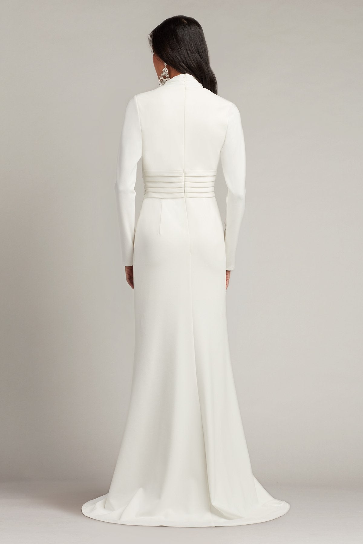 Pullman Draped High Slit Gown