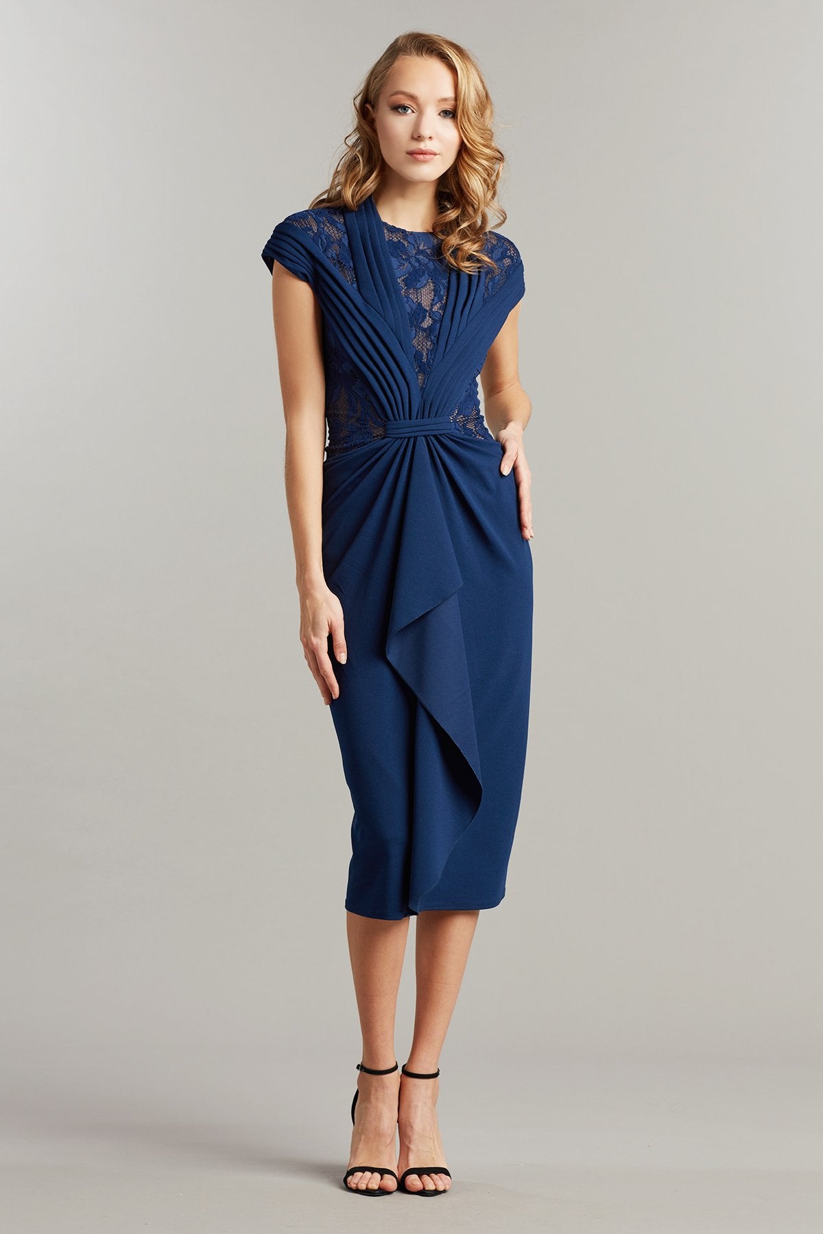 Eymen Draped Midi Dress