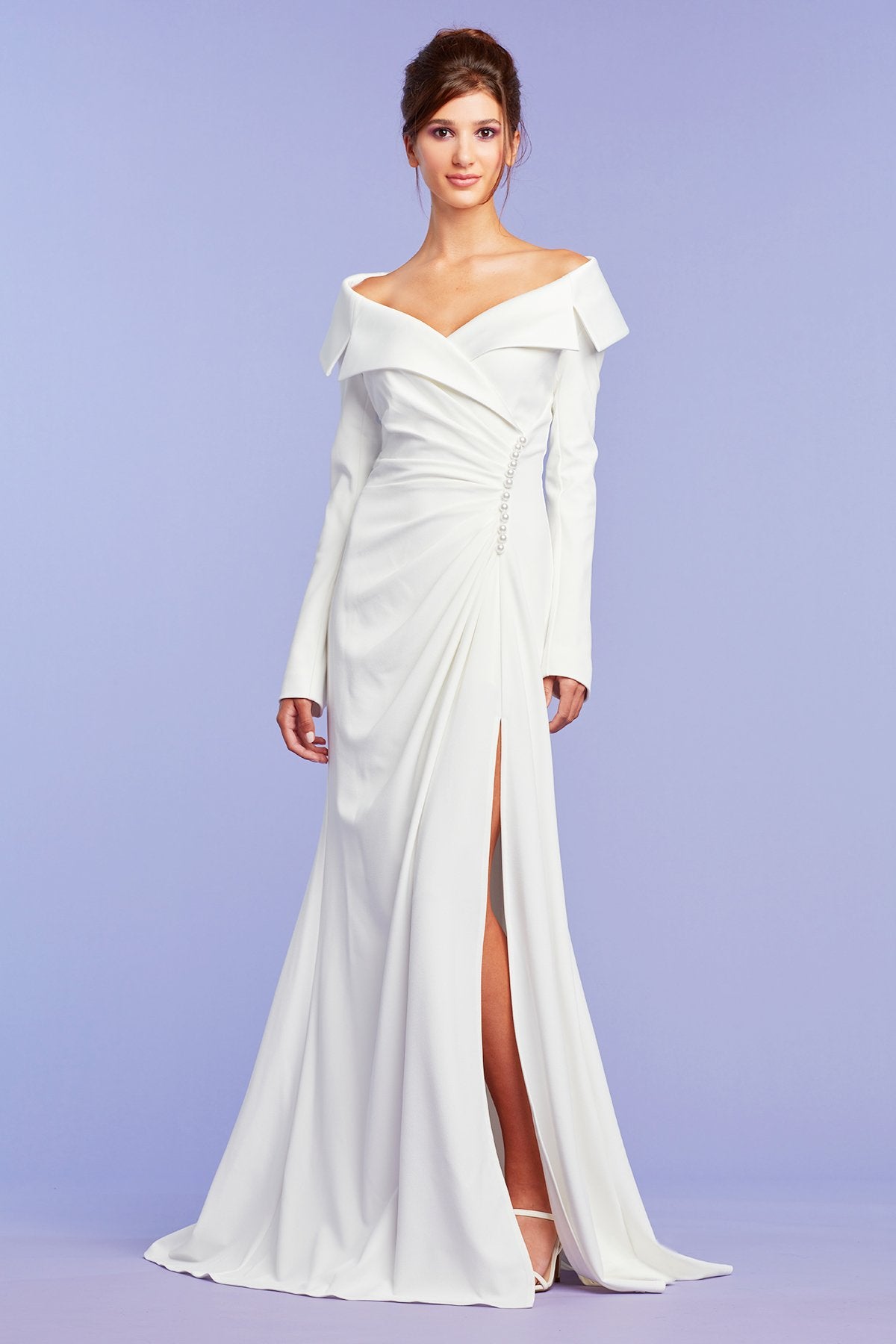 Inizio Shawl Collar Gown