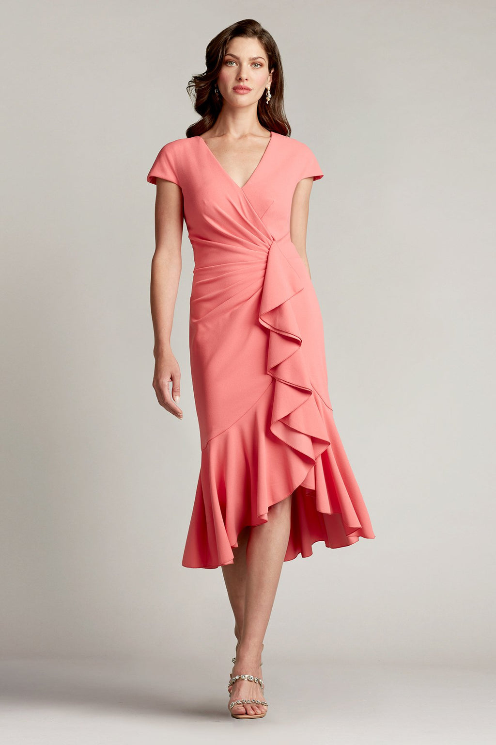 Senara Cascading Ruffle Dress