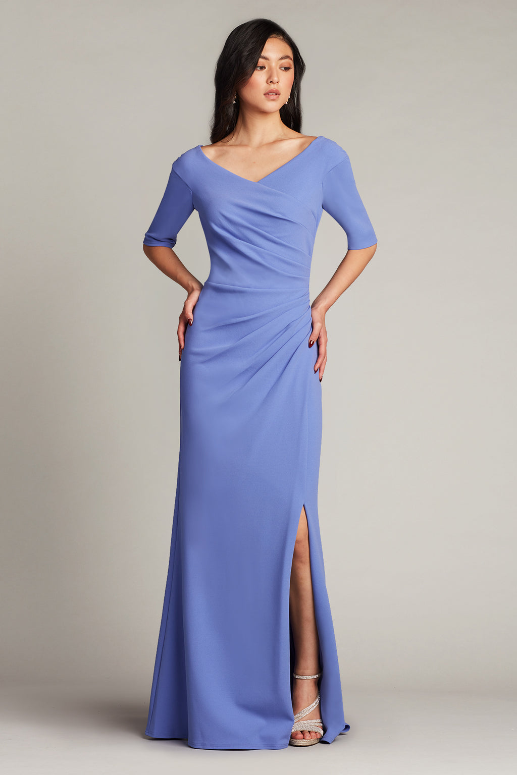 Beyer Draped Crepe Gown