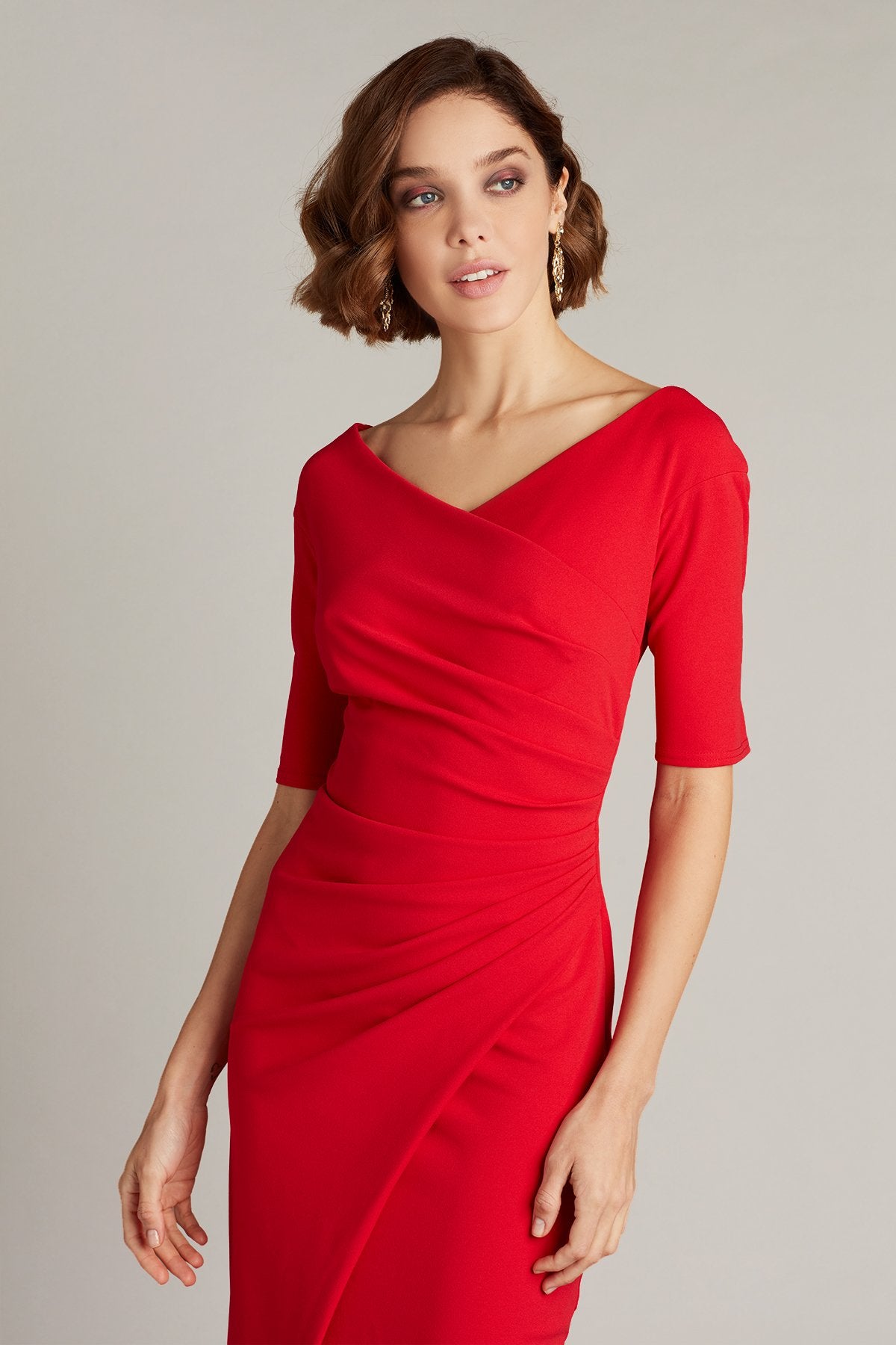Adi Textured Crepe Dress