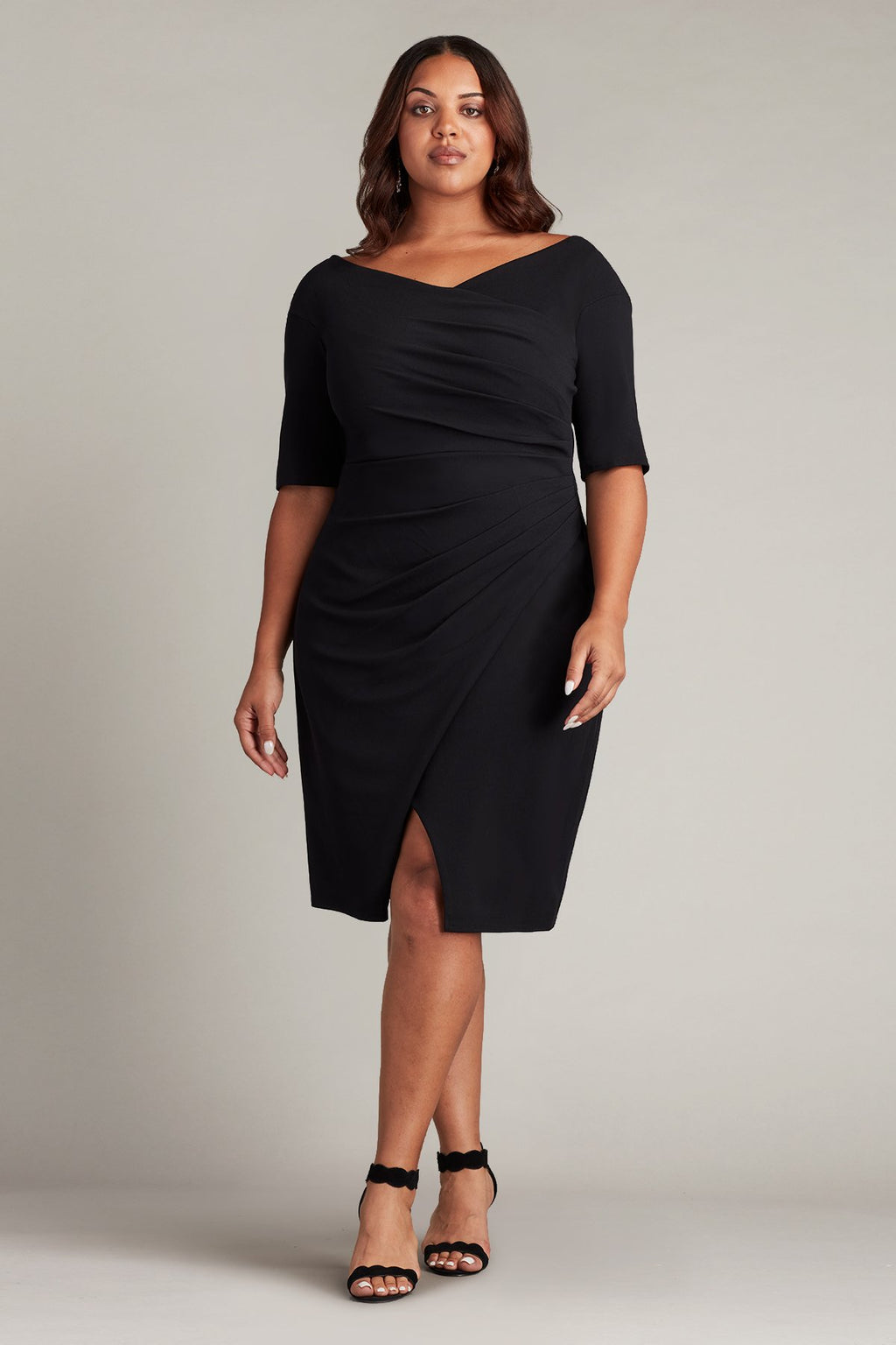 Adi Textured Crepe Dress - PLUS SIZE