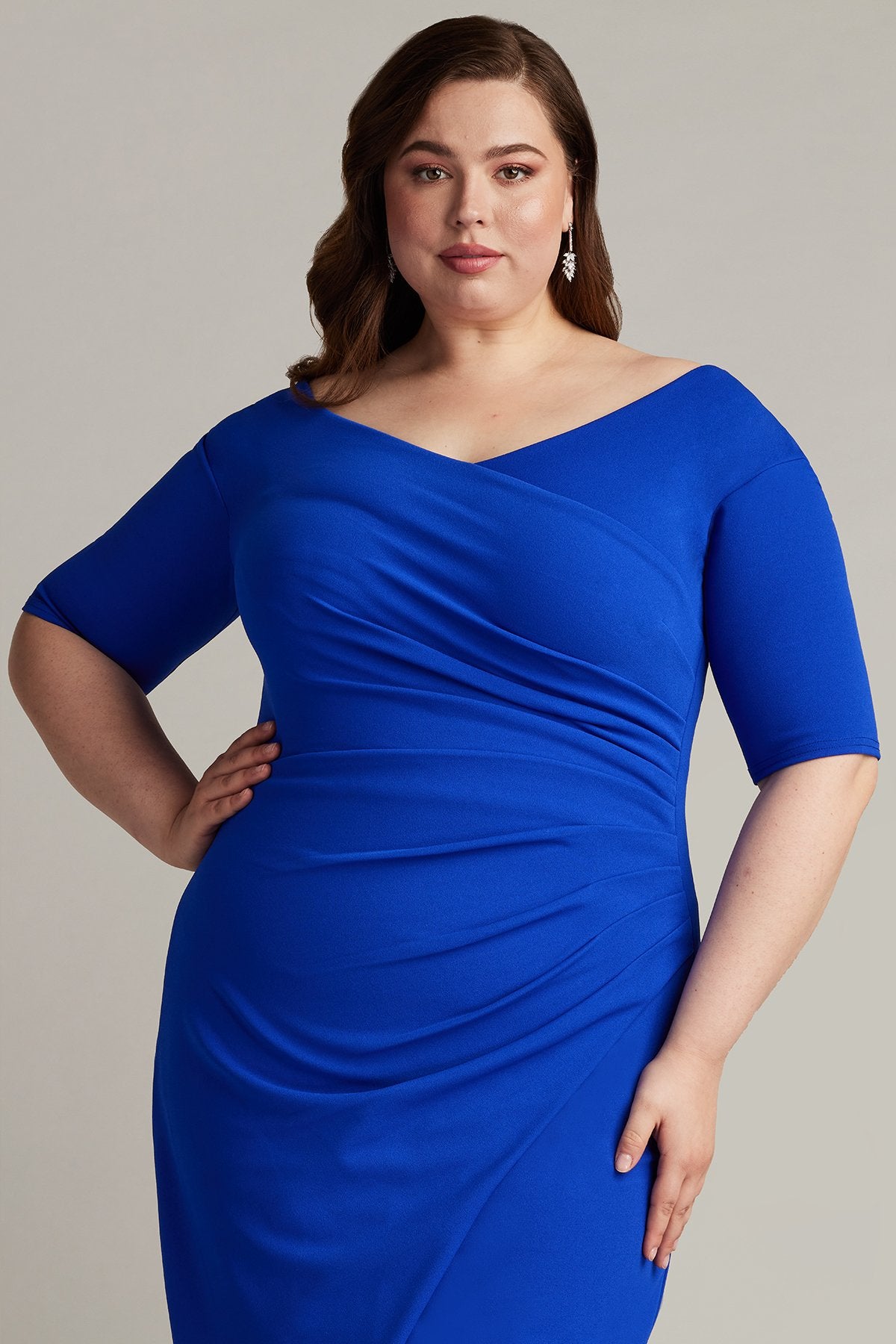 Adi Textured Crepe Dress - PLUS SIZE