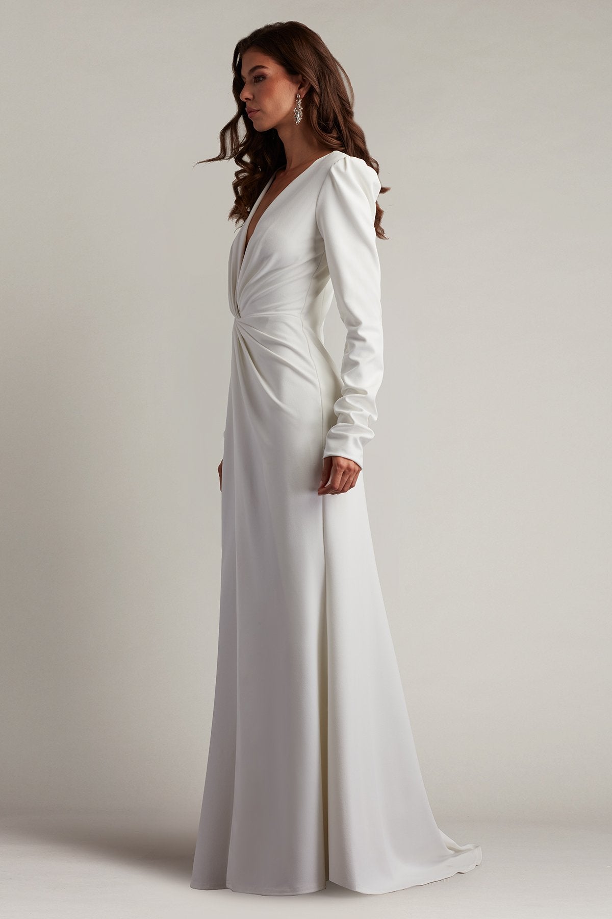 Bates Twist-Front Gown