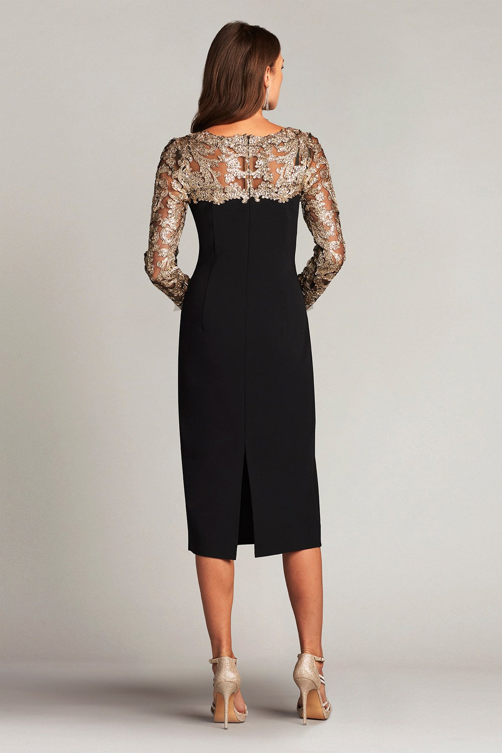 Klara Sequin Illusion Midi Dress