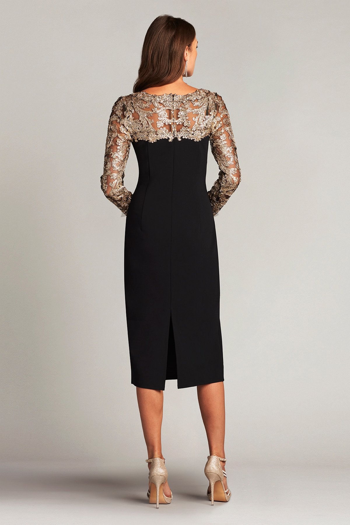 Klara Sequin Illusion Midi Dress