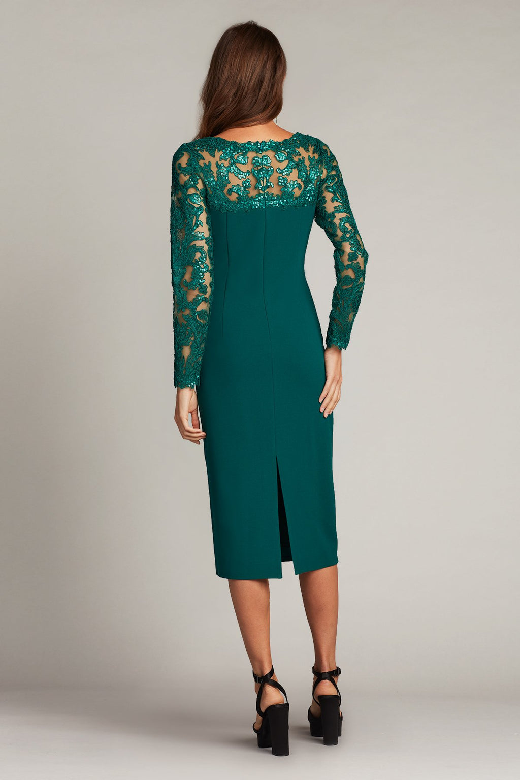 Klara Sequin Illusion Midi Dress