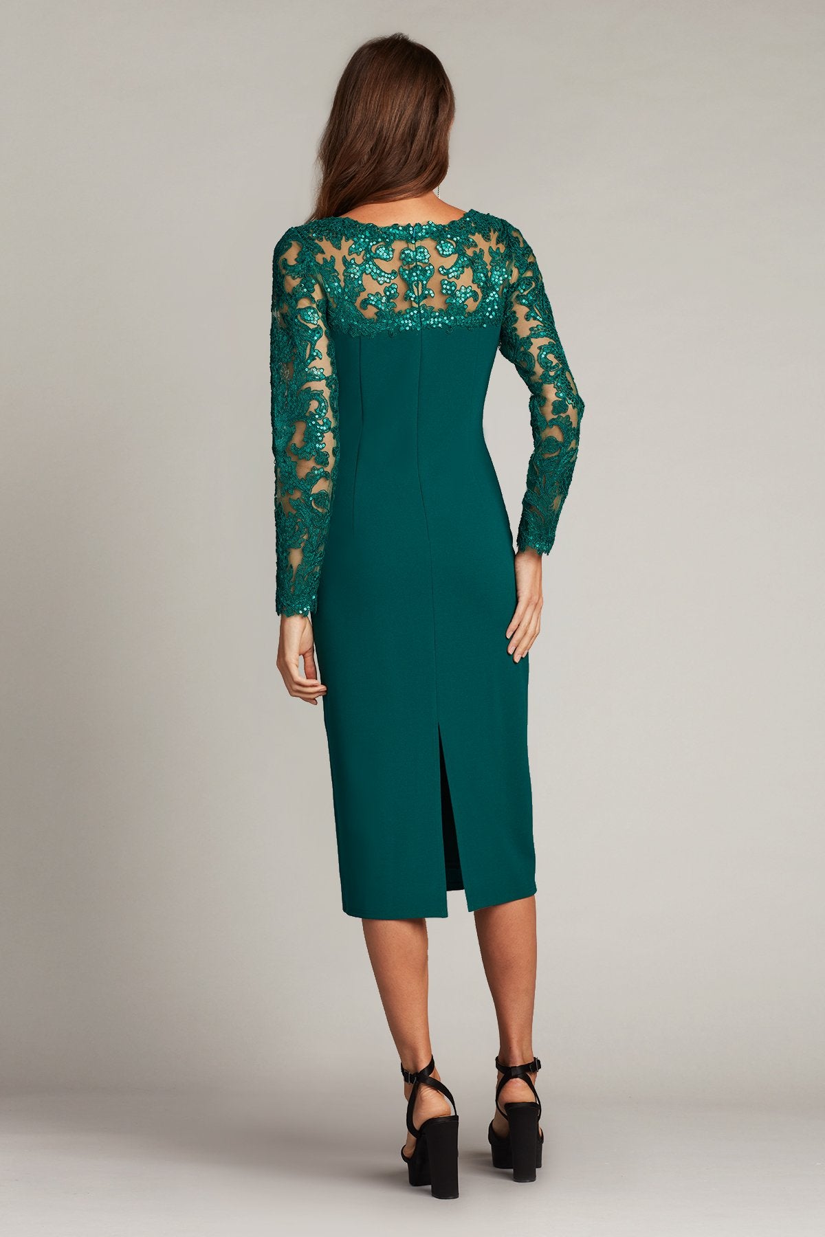 Klara Sequin Illusion Midi Dress