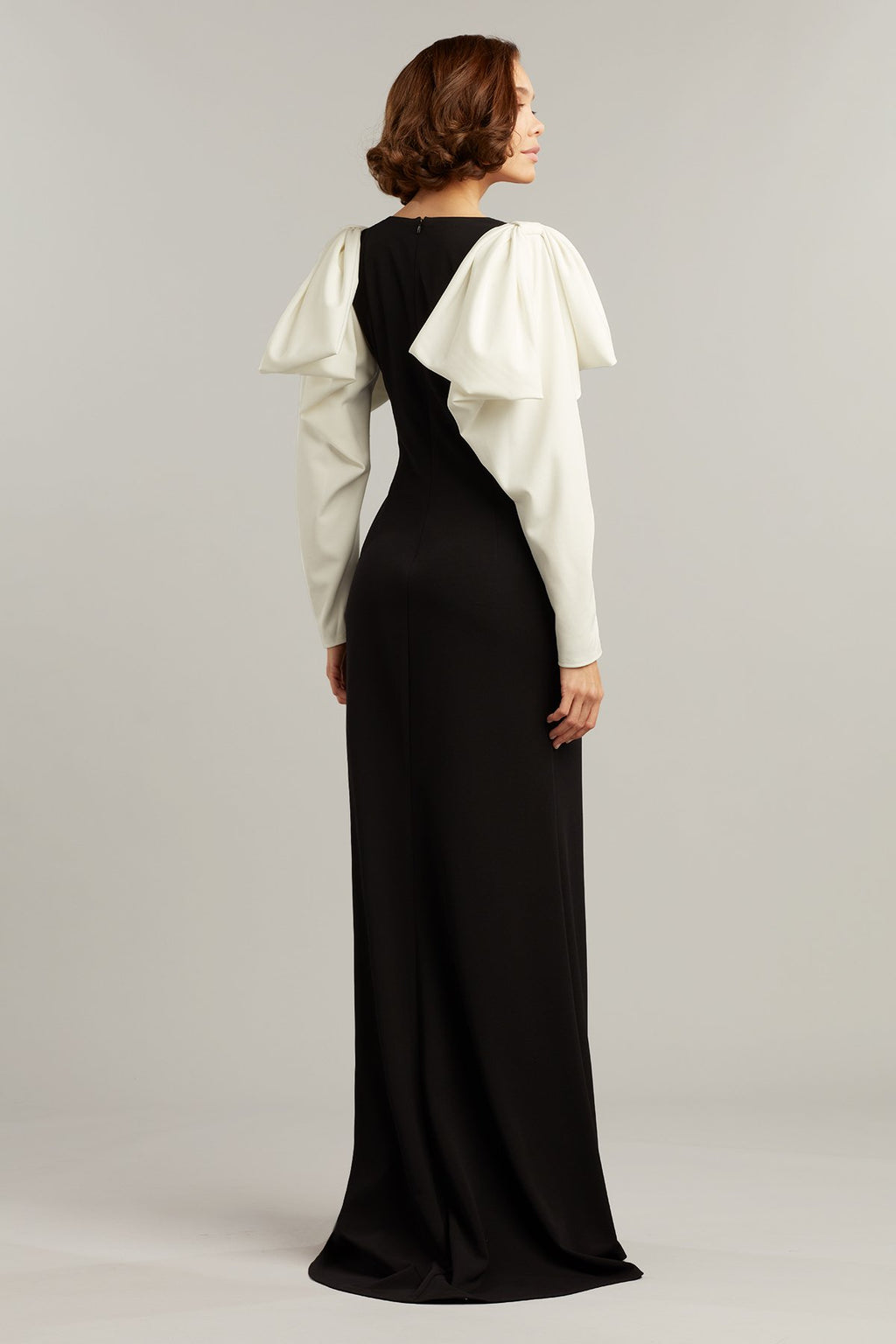 Berenger Contrast Sleeve Gown