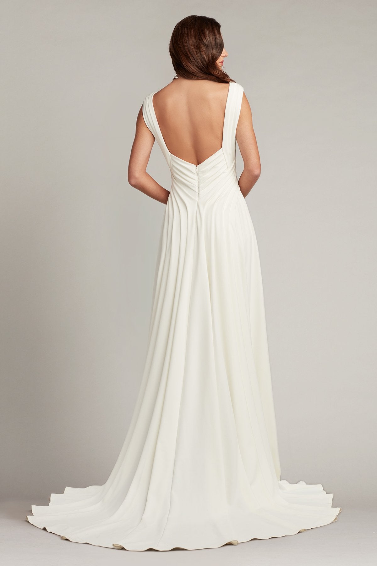 Callaway Draped Open Back Gown – Tadashi Shoji Official Online