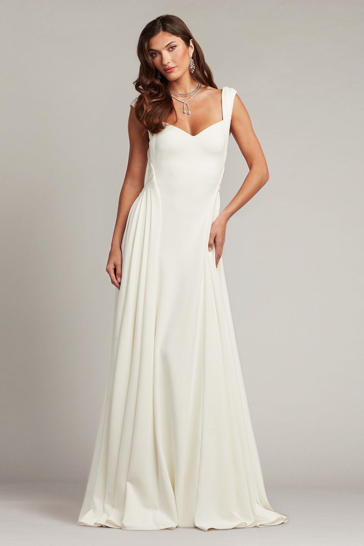 Callaway Draped Open Back Gown
