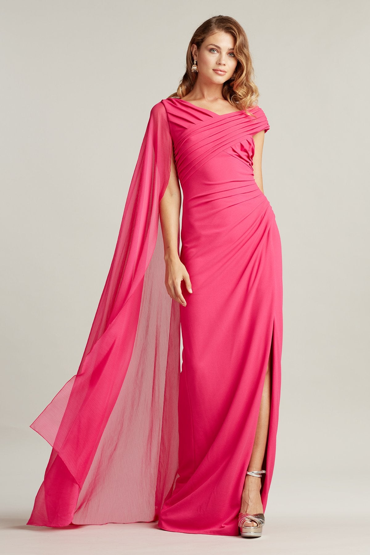 Sherman Cape Sleeve Gown
