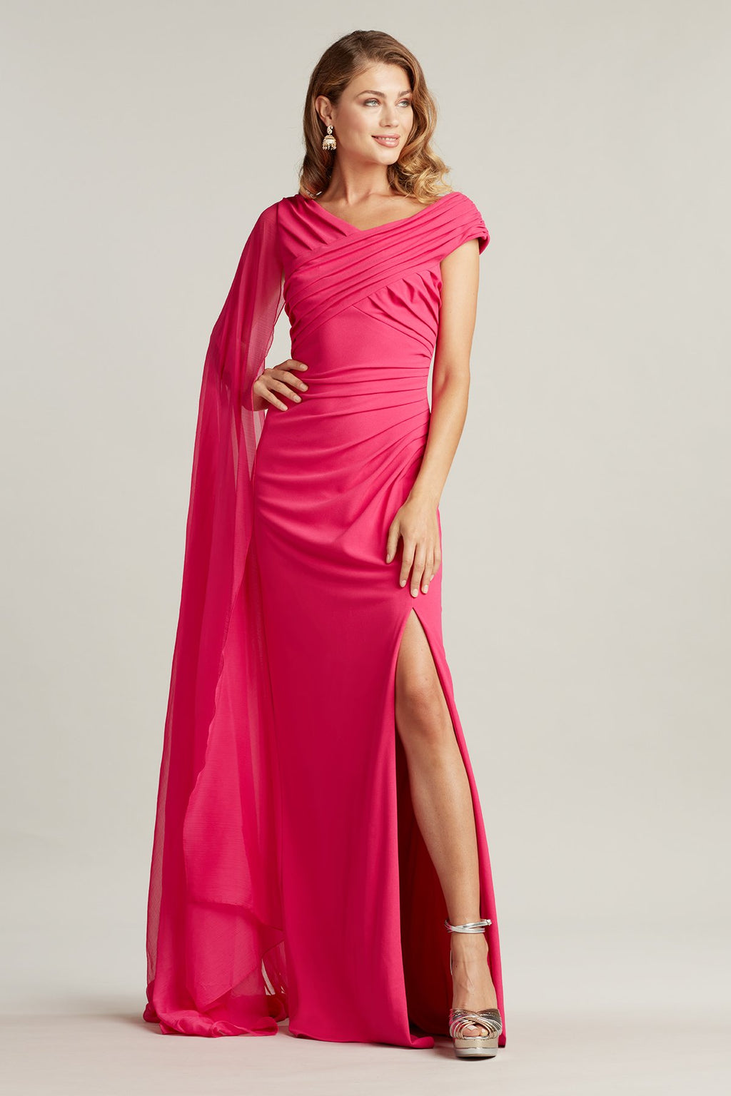 Sherman Cape Sleeve Gown