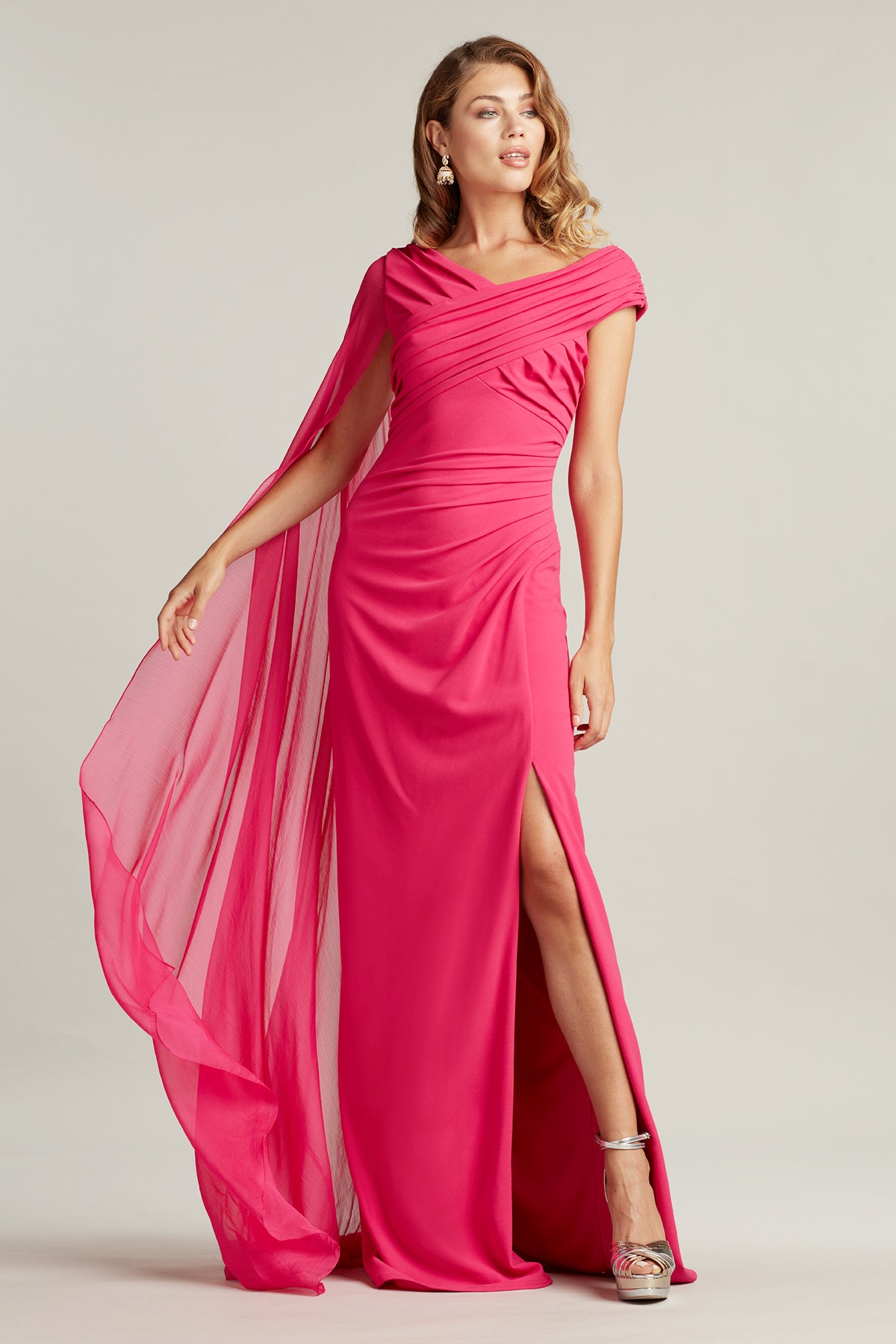 Sherman Cape Sleeve Gown