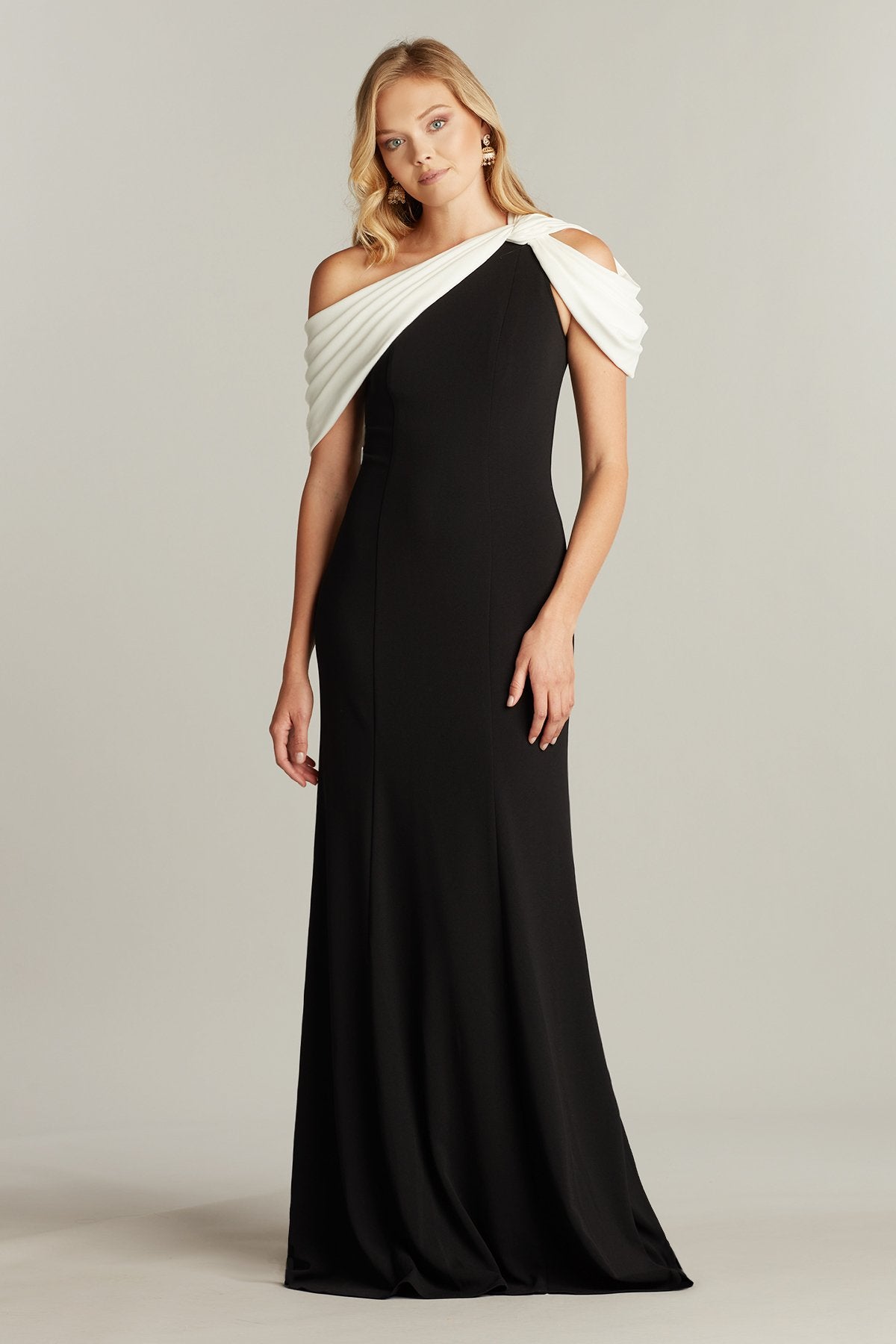 Copley Shoulder Drape Gown