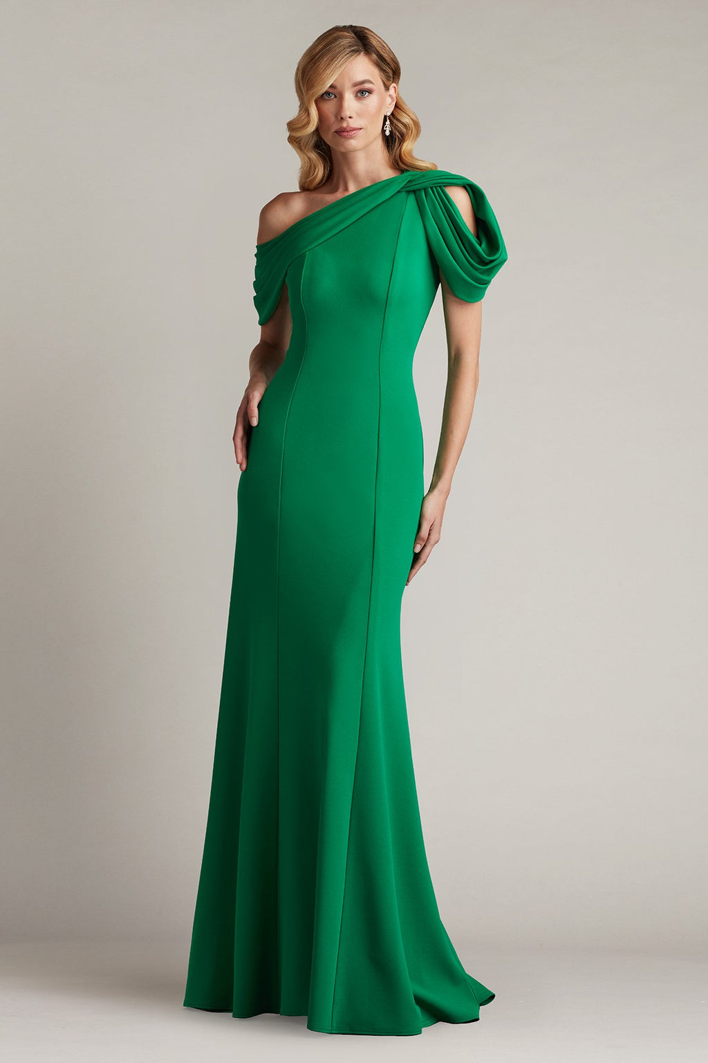 Copley Shoulder Drape Gown