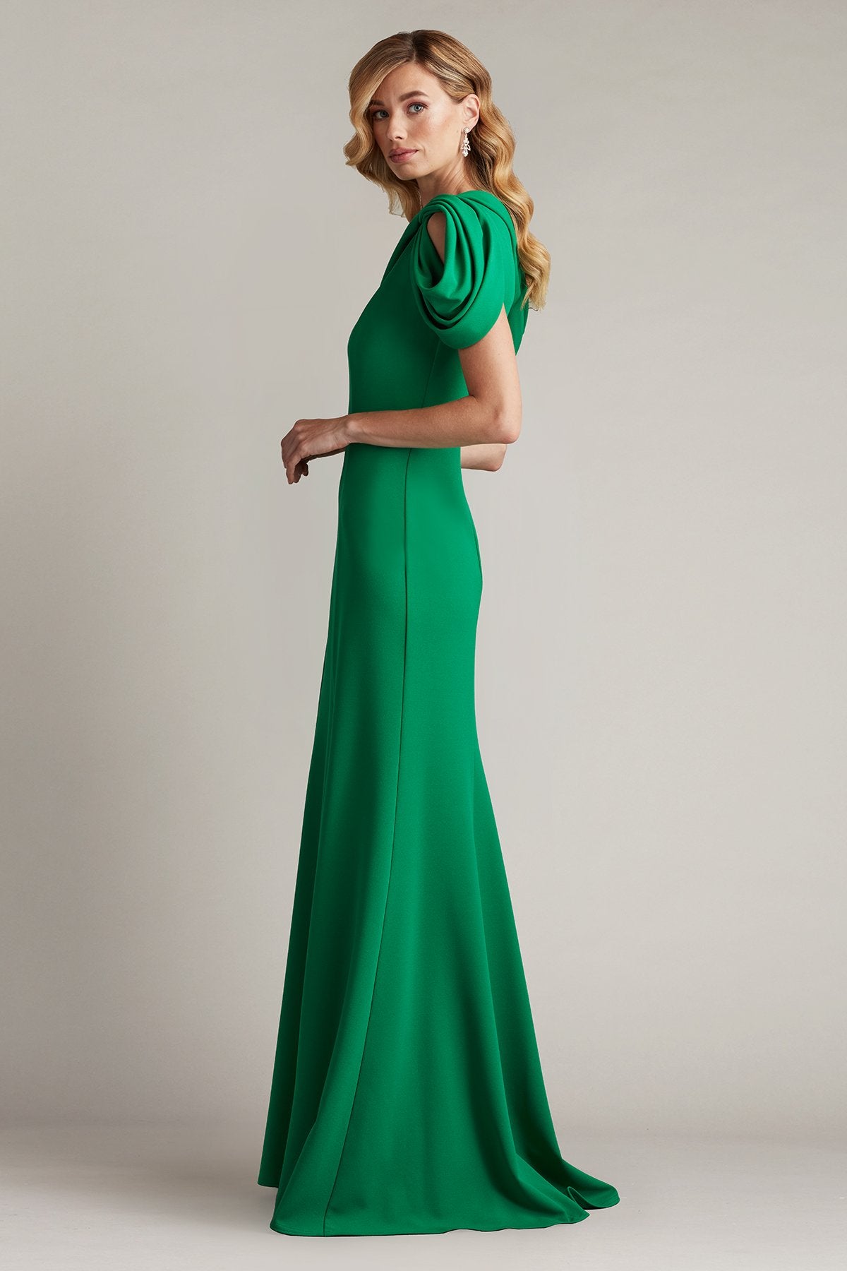 Copley Shoulder Drape Gown